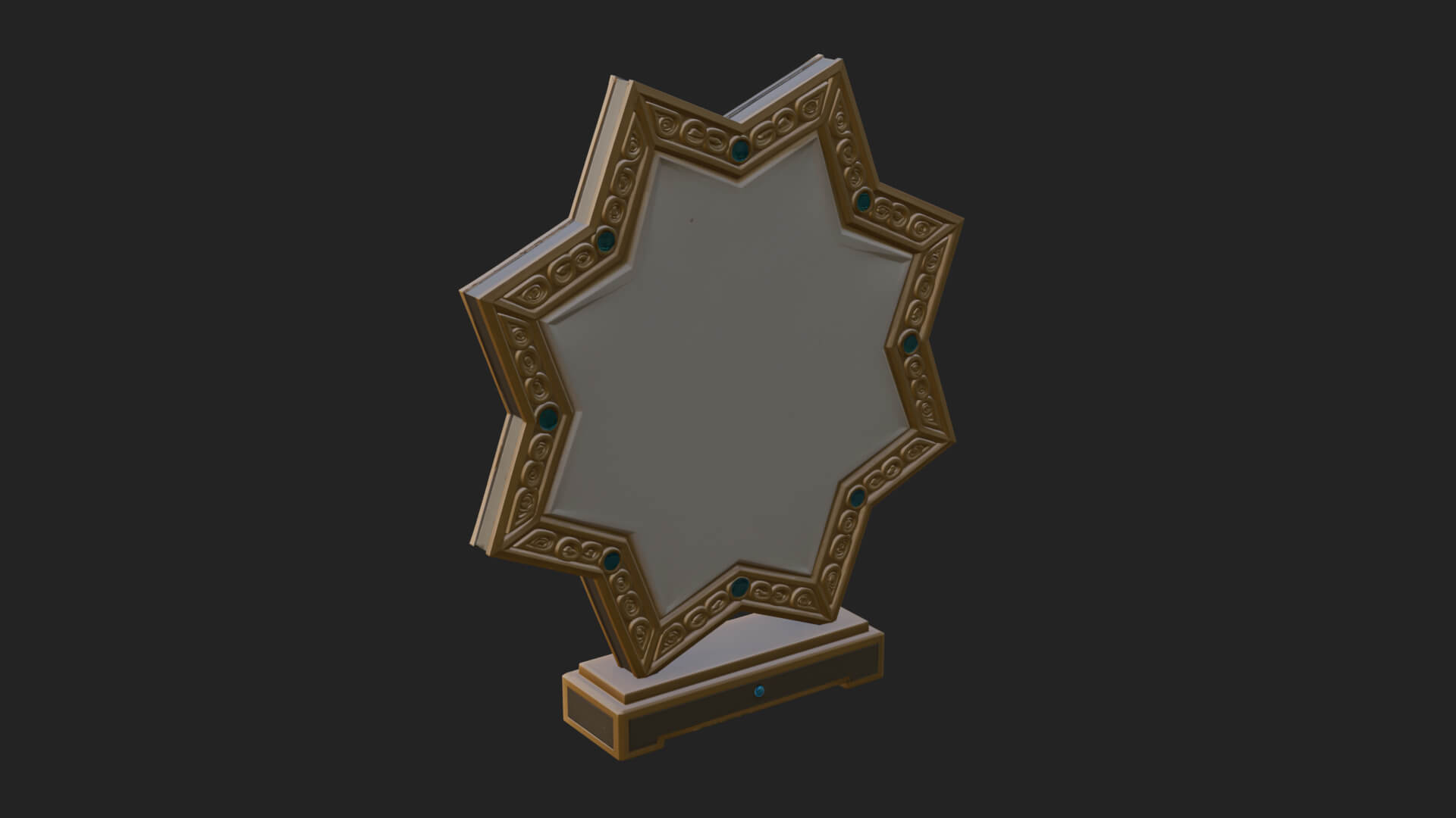 Islamic Star Burst Ornament Design 1 3D Print Model 3D Model