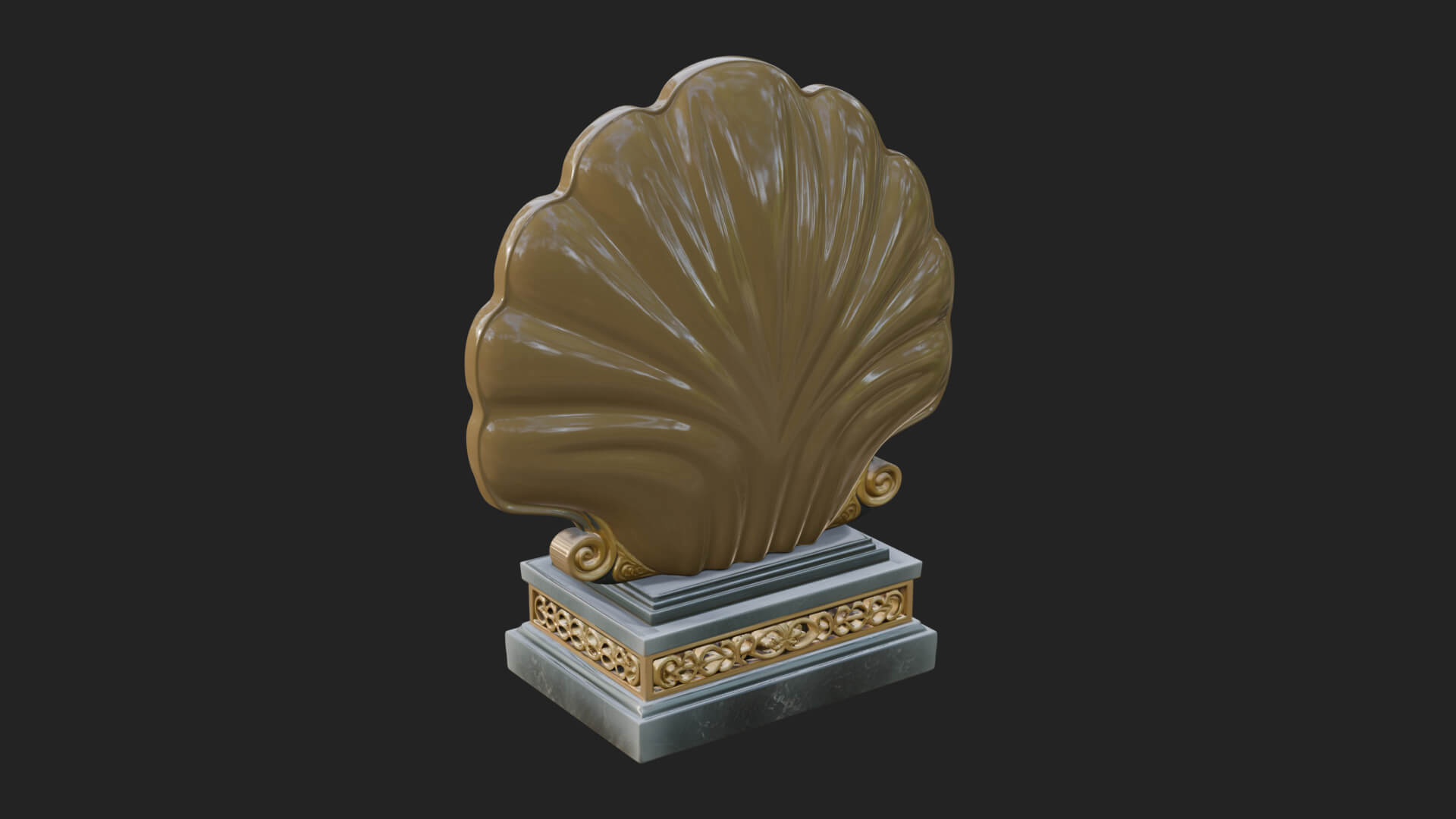 Jade Screen Pagoda Ornament Design 4 3D Print Model 3D Model