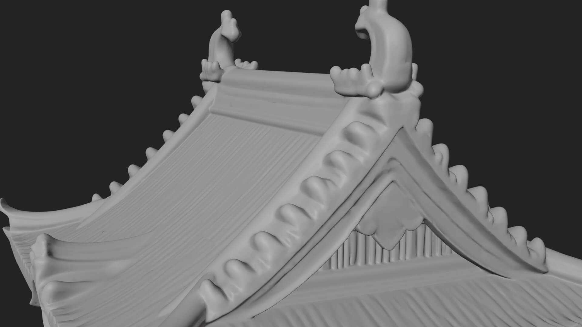 Japanese Castle Keep Design 1 3D Print Model 3D Model