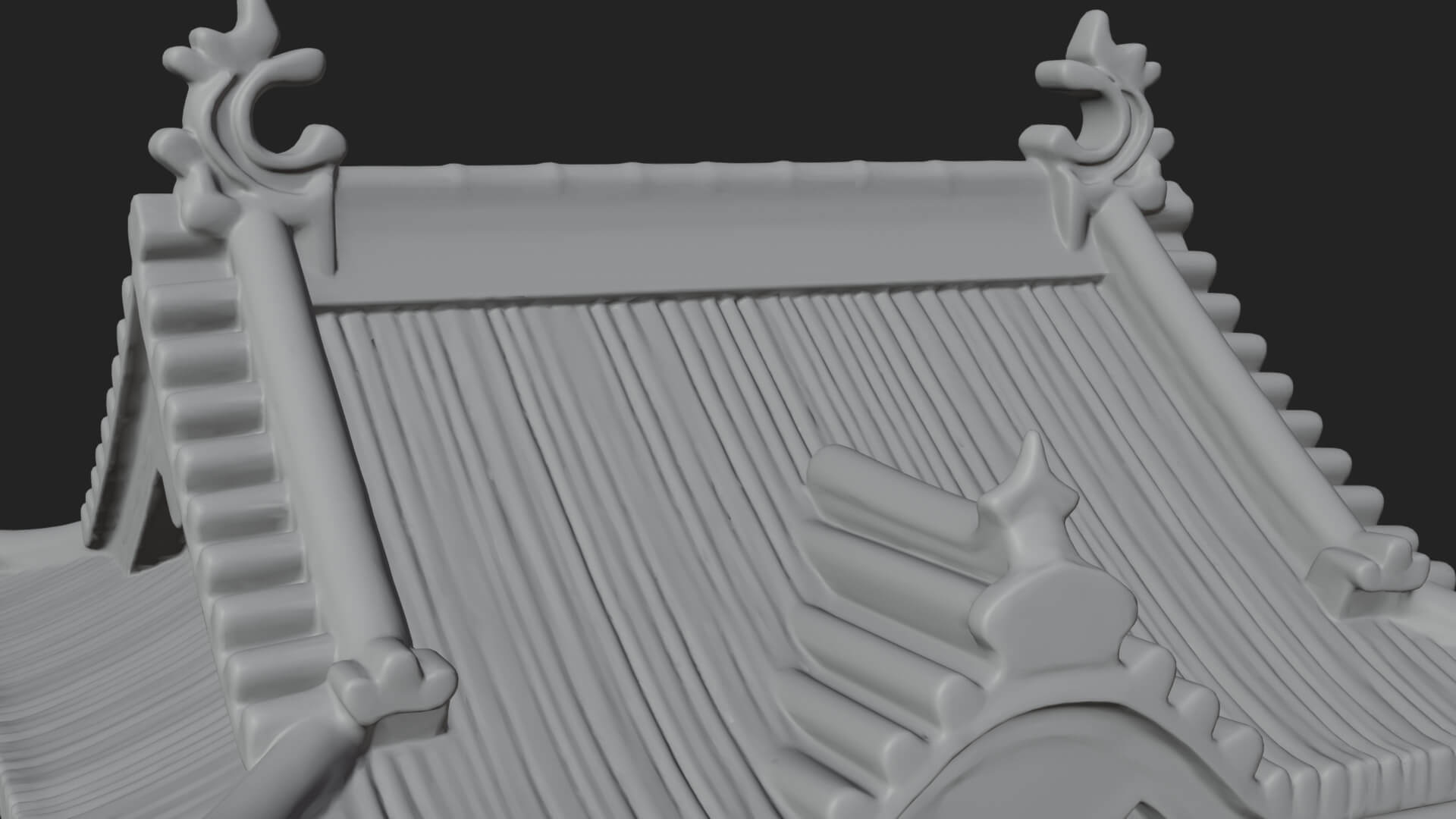 Japanese Castle Keep Design 2 3D Print Model 3D Model