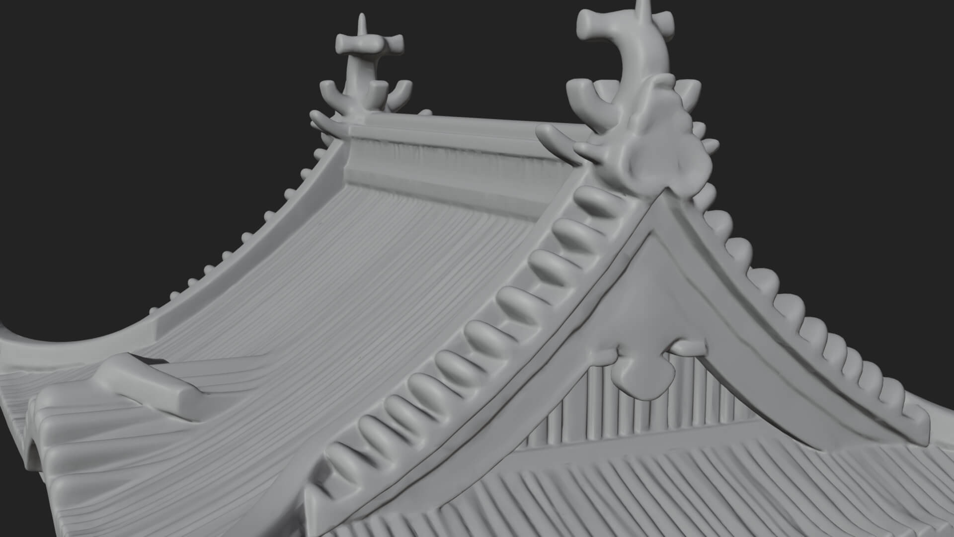 Japanese Castle Keep Design 3 3D Print Model 3D Model