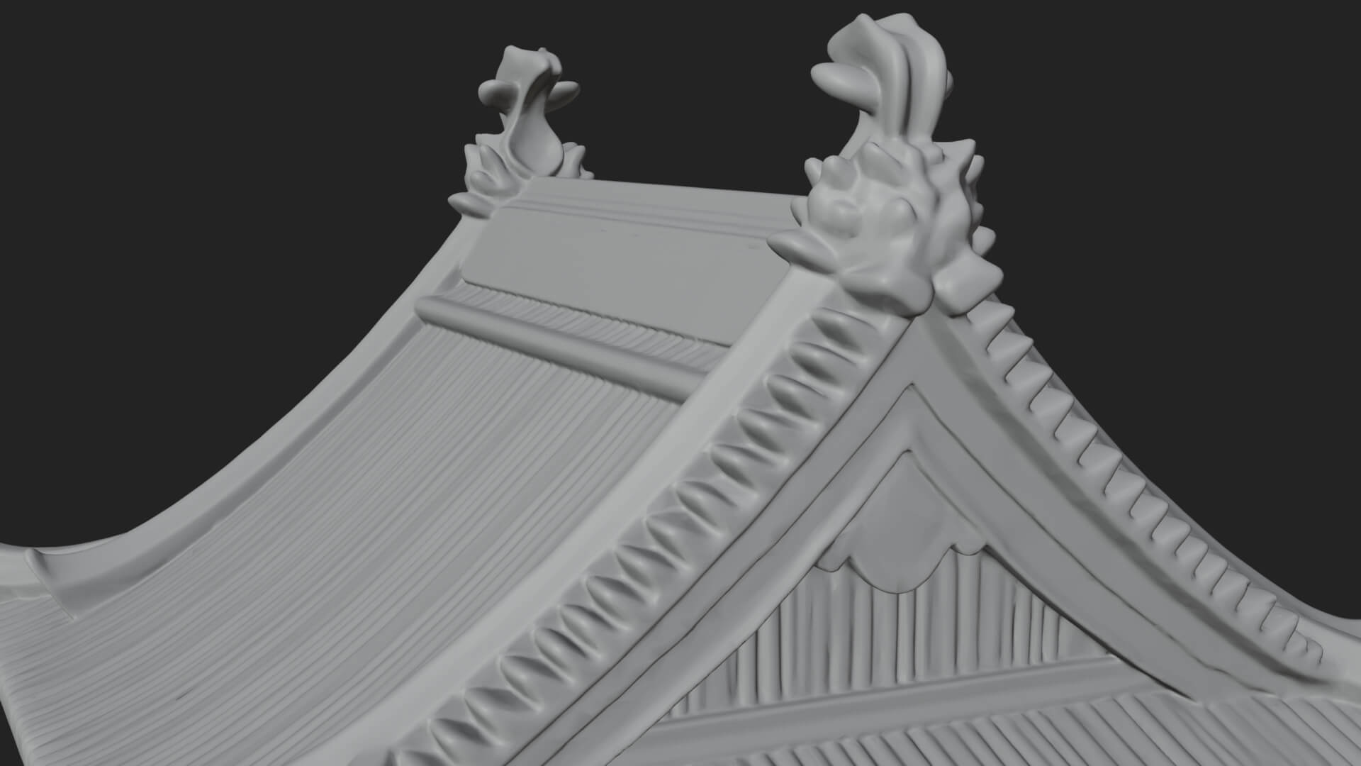 Japanese Castle Keep Design 5 3D Print Model 3D Model