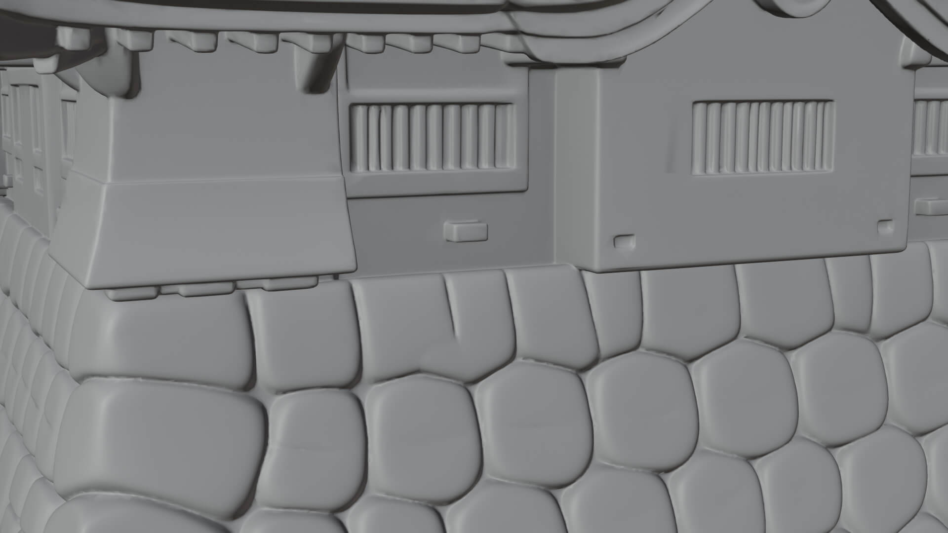 Japanese Castle Keep Design 5 3D Print Model 3D Model