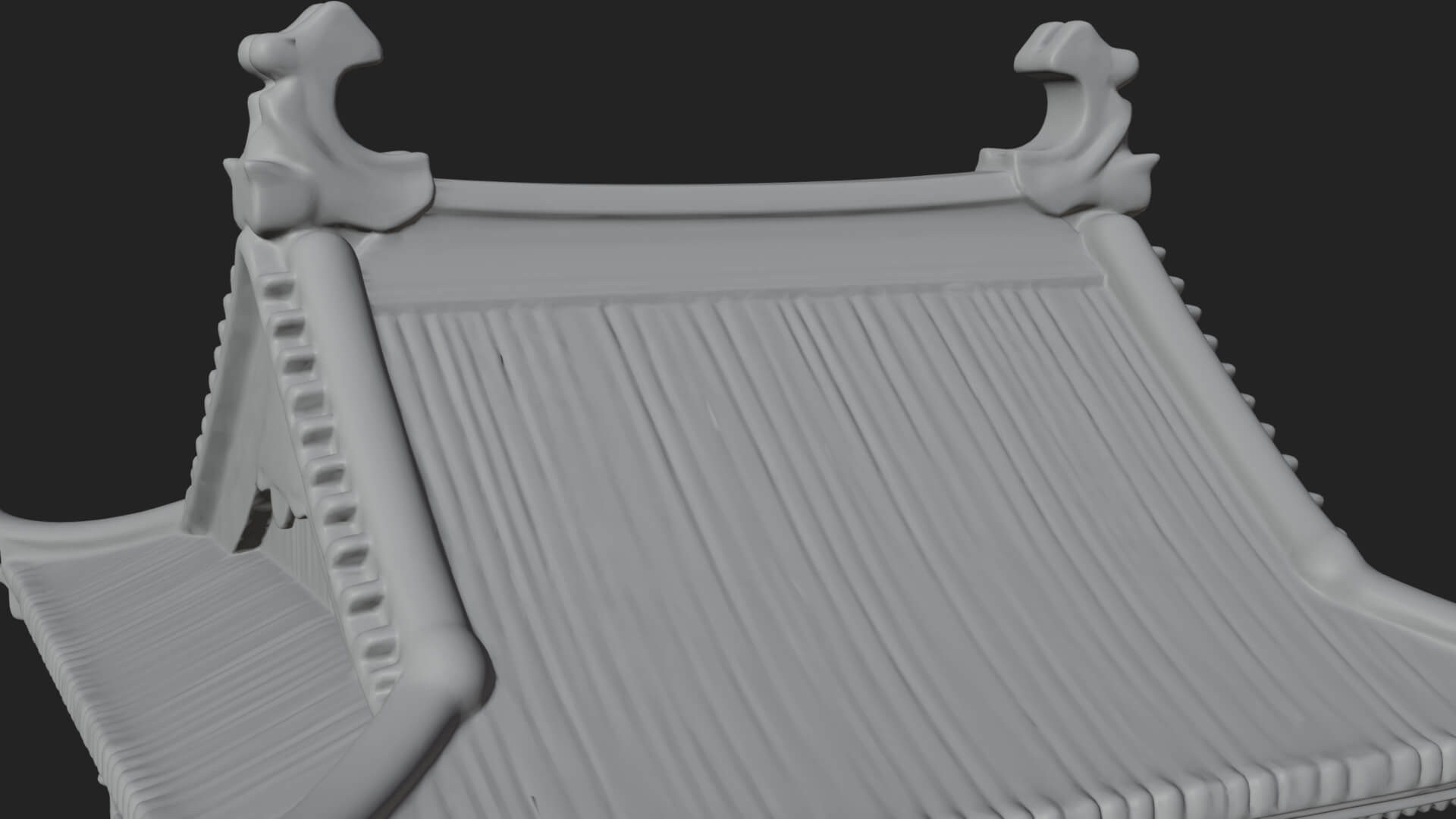 Japanese Castle Keep Design 6 3D Print Model 3D Model