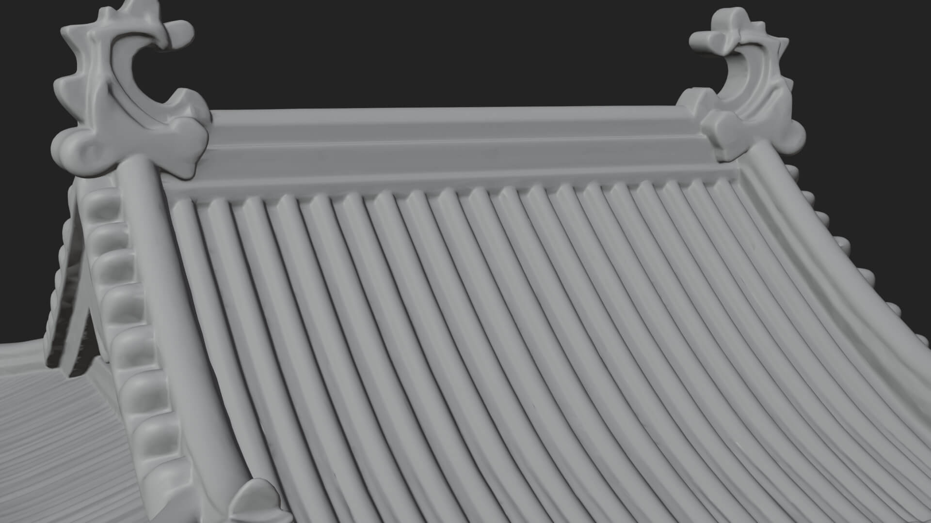 Japanese Castle Keep Design 7 3D Print Model 3D Model