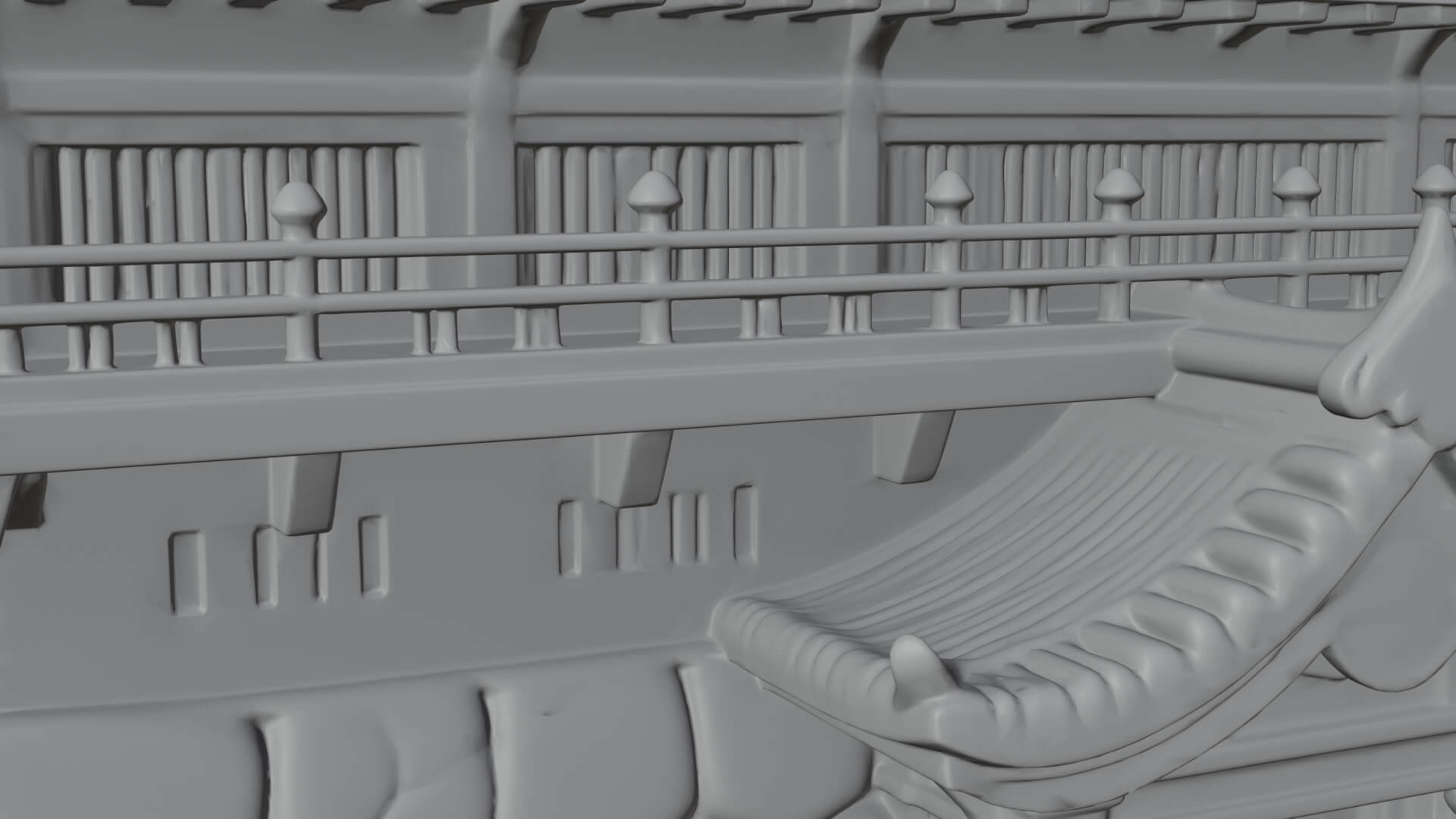 Japanese Castle Keep Design 7 3D Print Model 3D Model