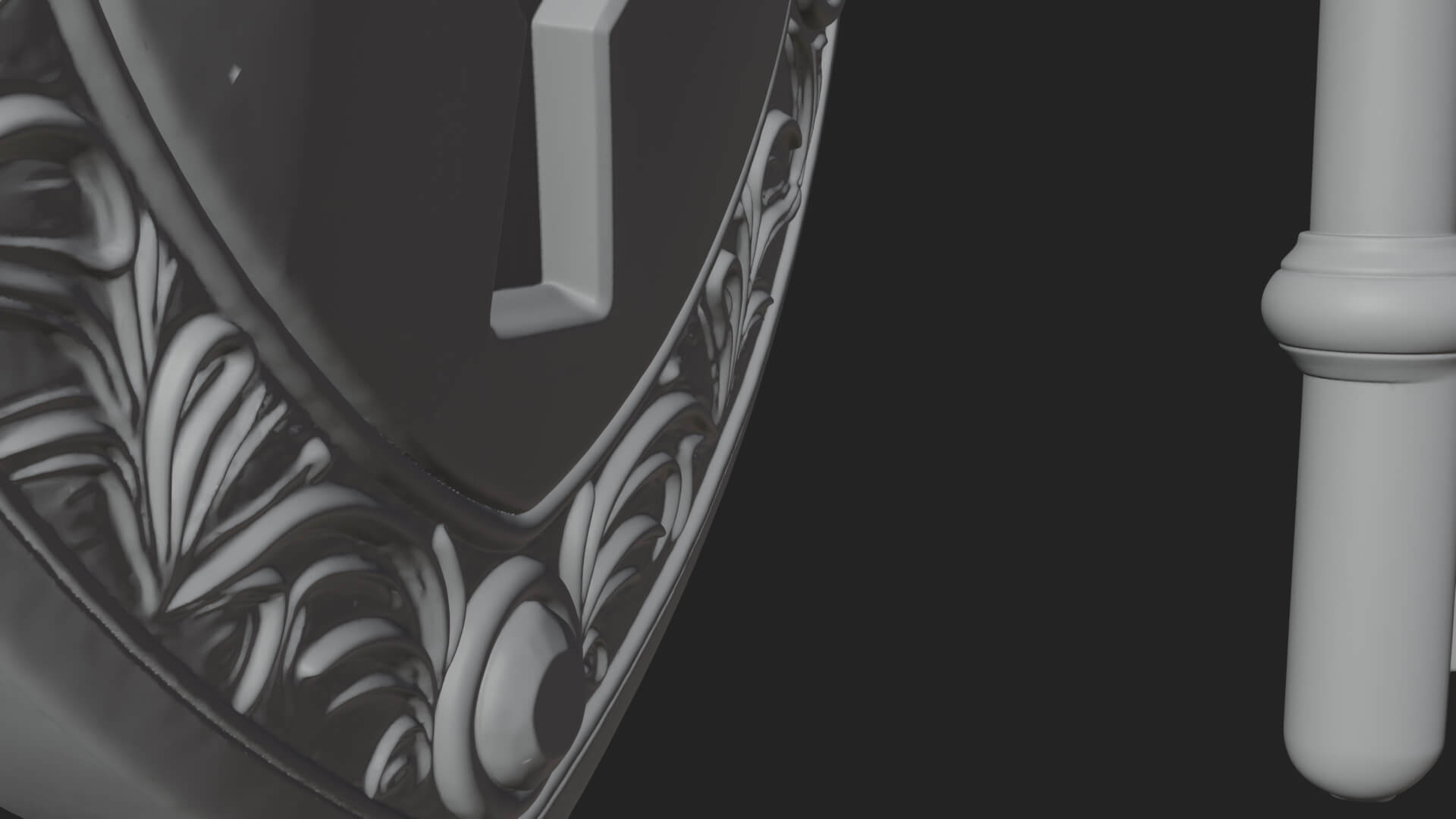 Jeweled Heart Lock Pendant Design 2 3D Print Model 3D Model