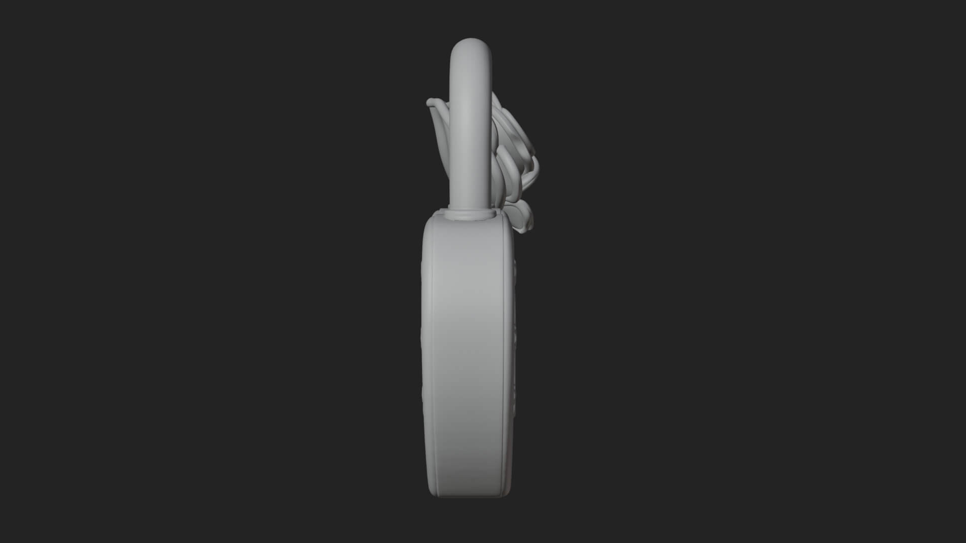 Jeweled Heart Lock Pendant Design 3 3D Print Model 3D Model