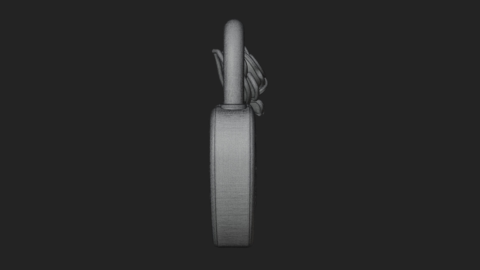 Jeweled Heart Lock Pendant Design 3 3D Print Model 3D Model