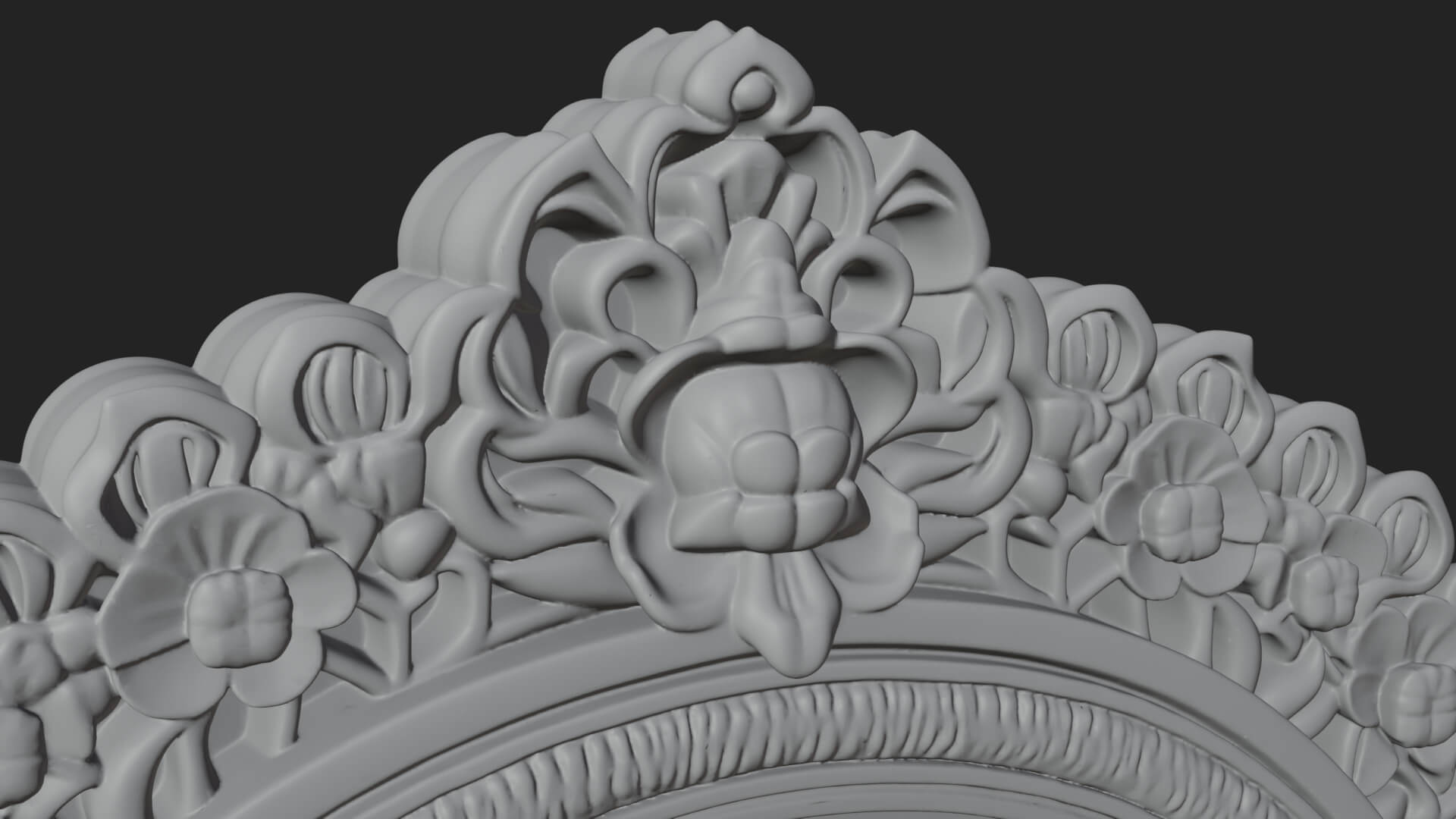 Khmer Carved Arch Design 1 3D Print Model 3D Model
