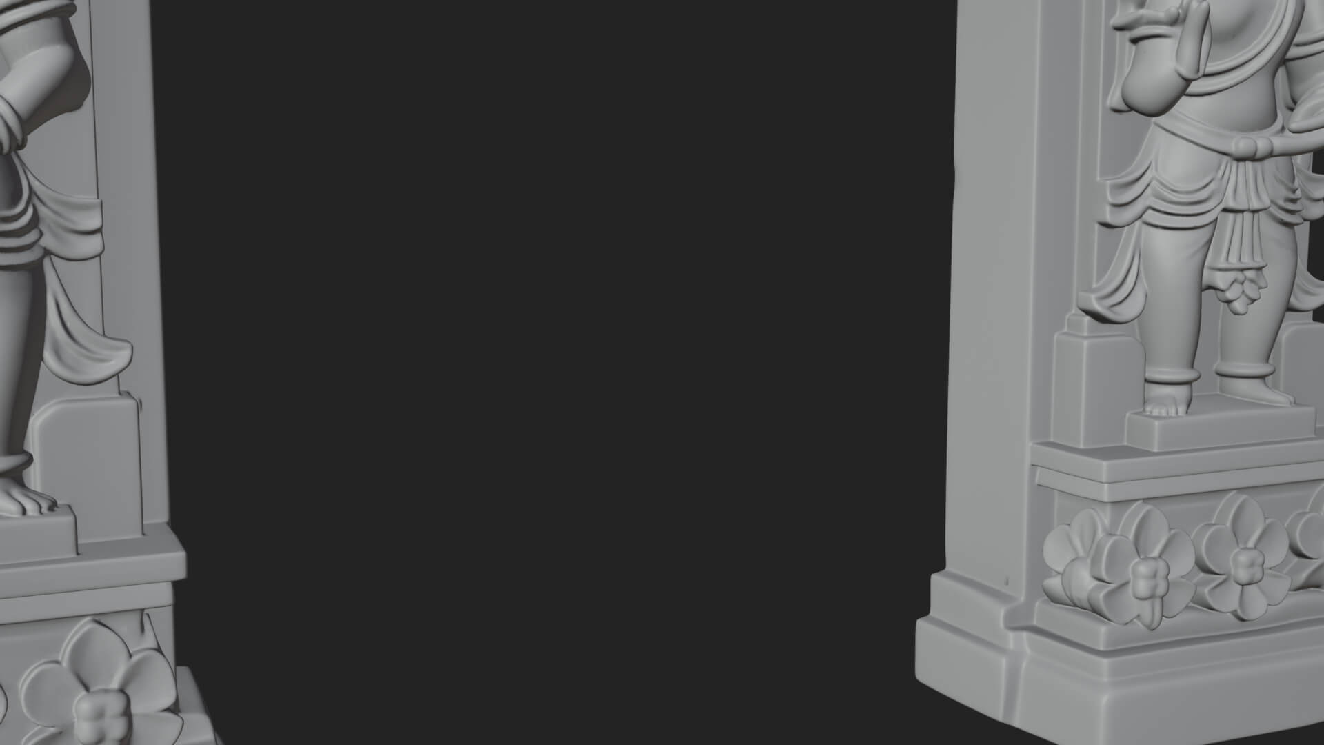 Khmer Carved Arch Design 1 3D Print Model 3D Model