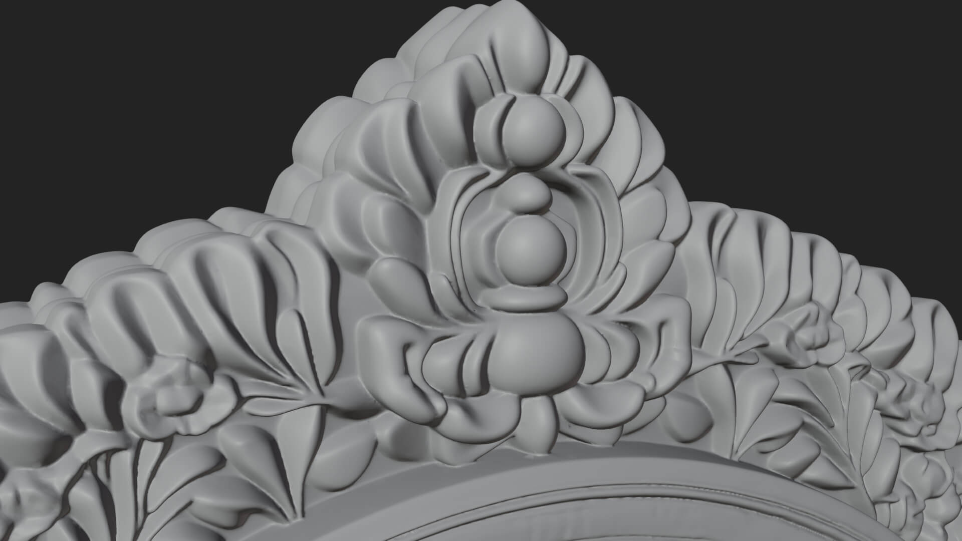 Khmer Carved Arch Design 2 3D Print Model 3D Model