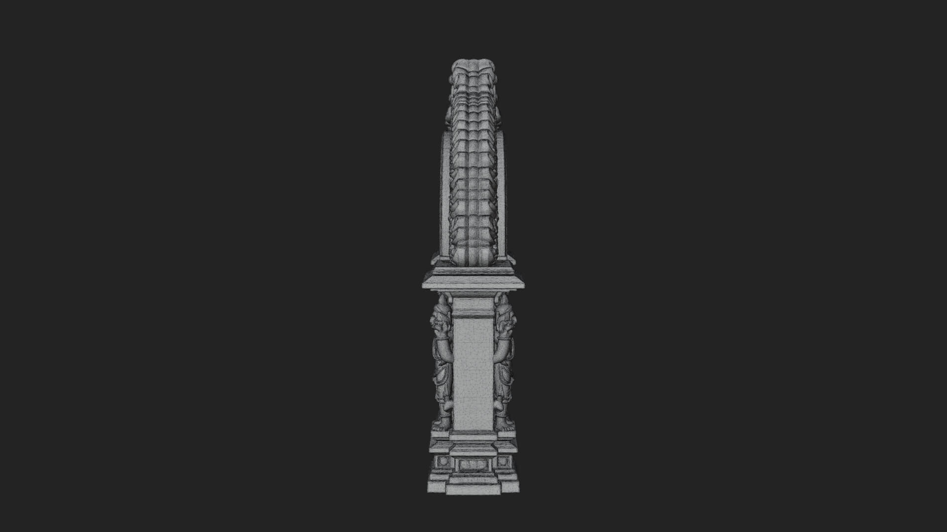 Khmer Carved Arch Design 2 3D Print Model 3D Model