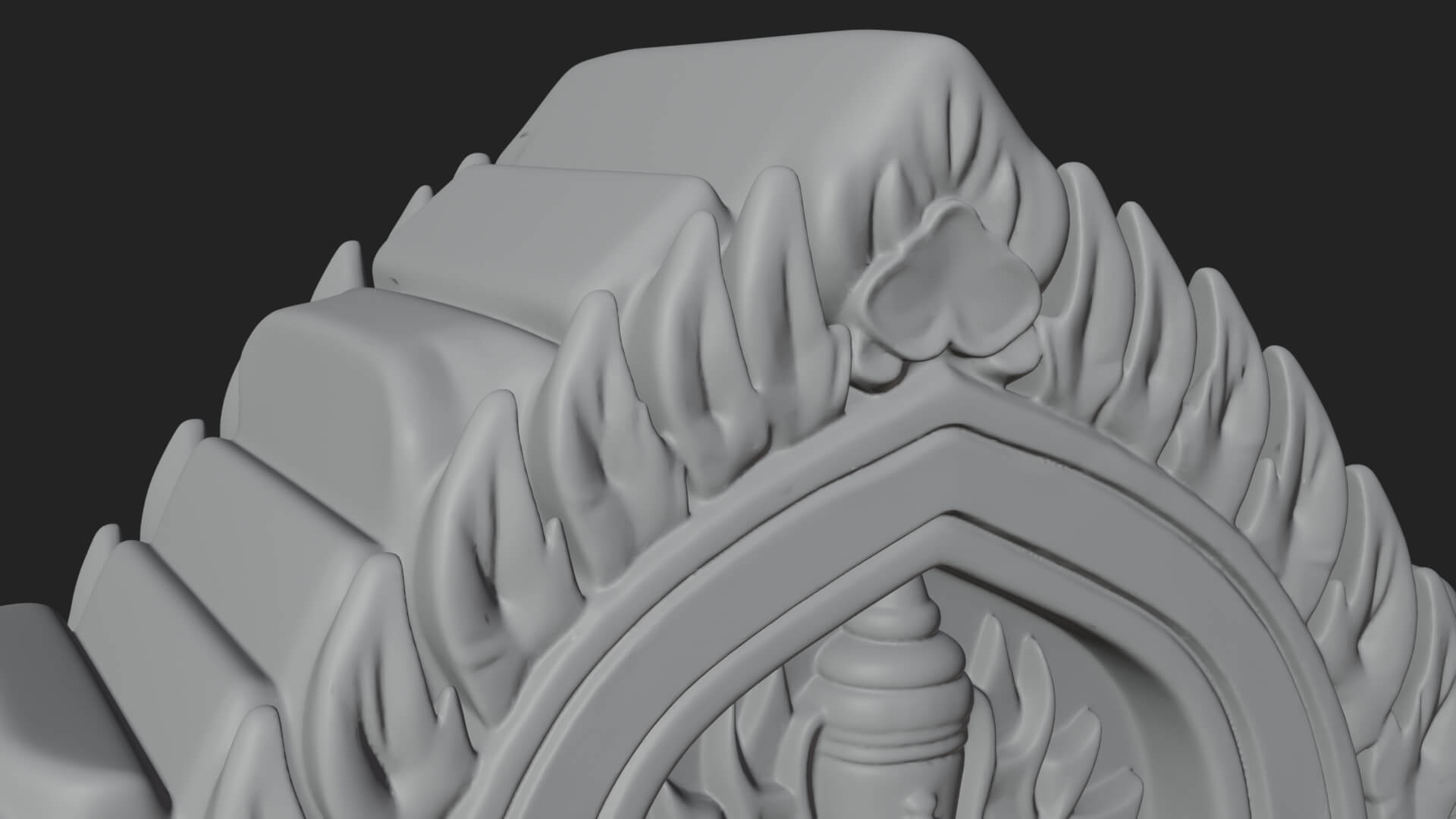 Khmer Carved Arch Design 3 3D Print Model 3D Model