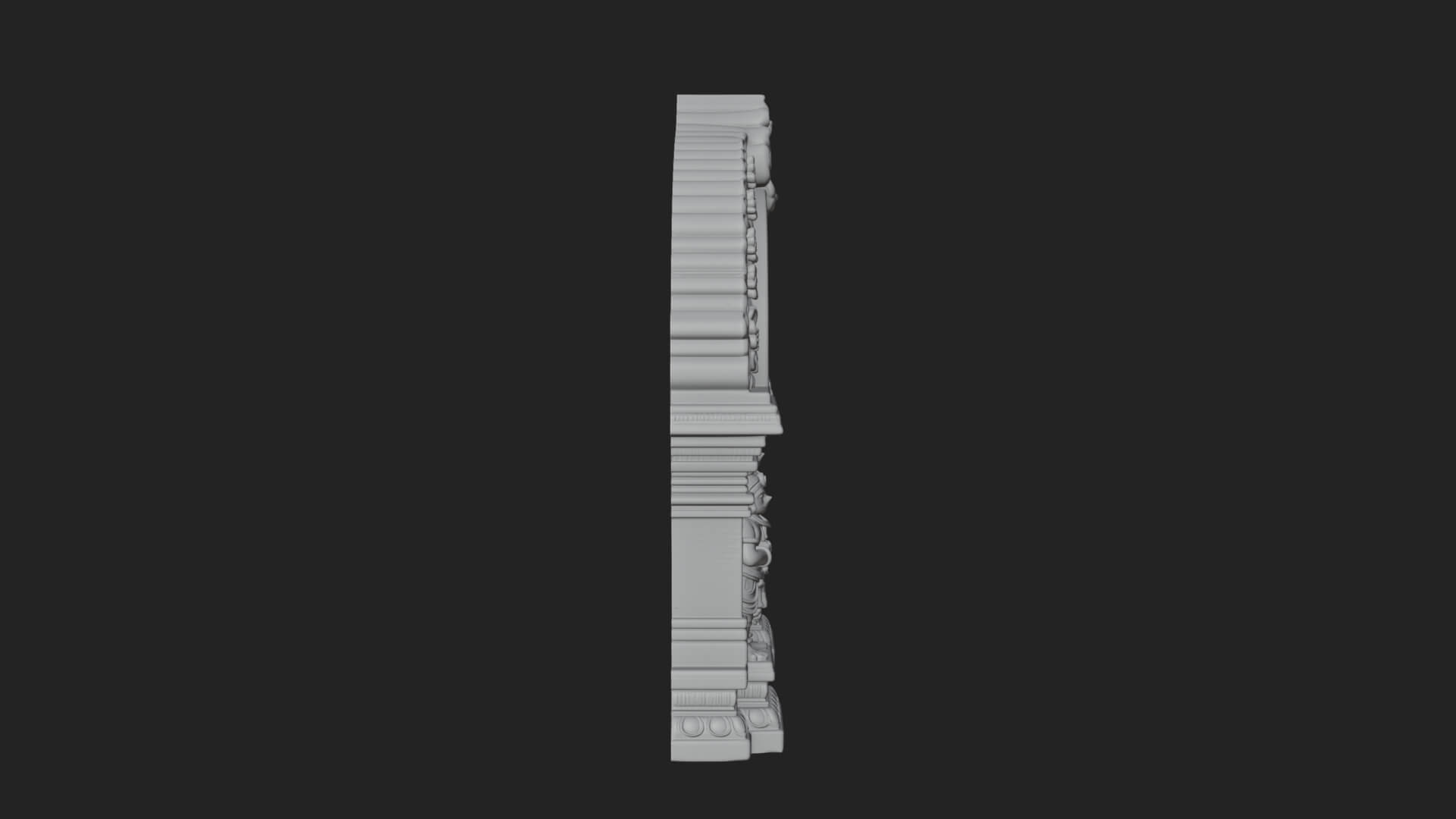 Khmer Carved Arch Design 4 3D Print Model 3D Model