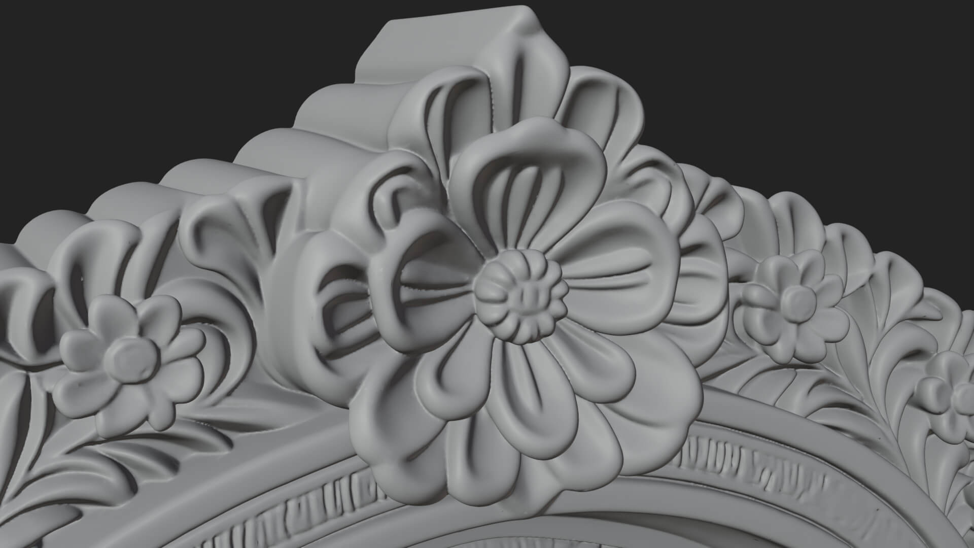 Khmer Carved Arch Design 4 3D Print Model 3D Model