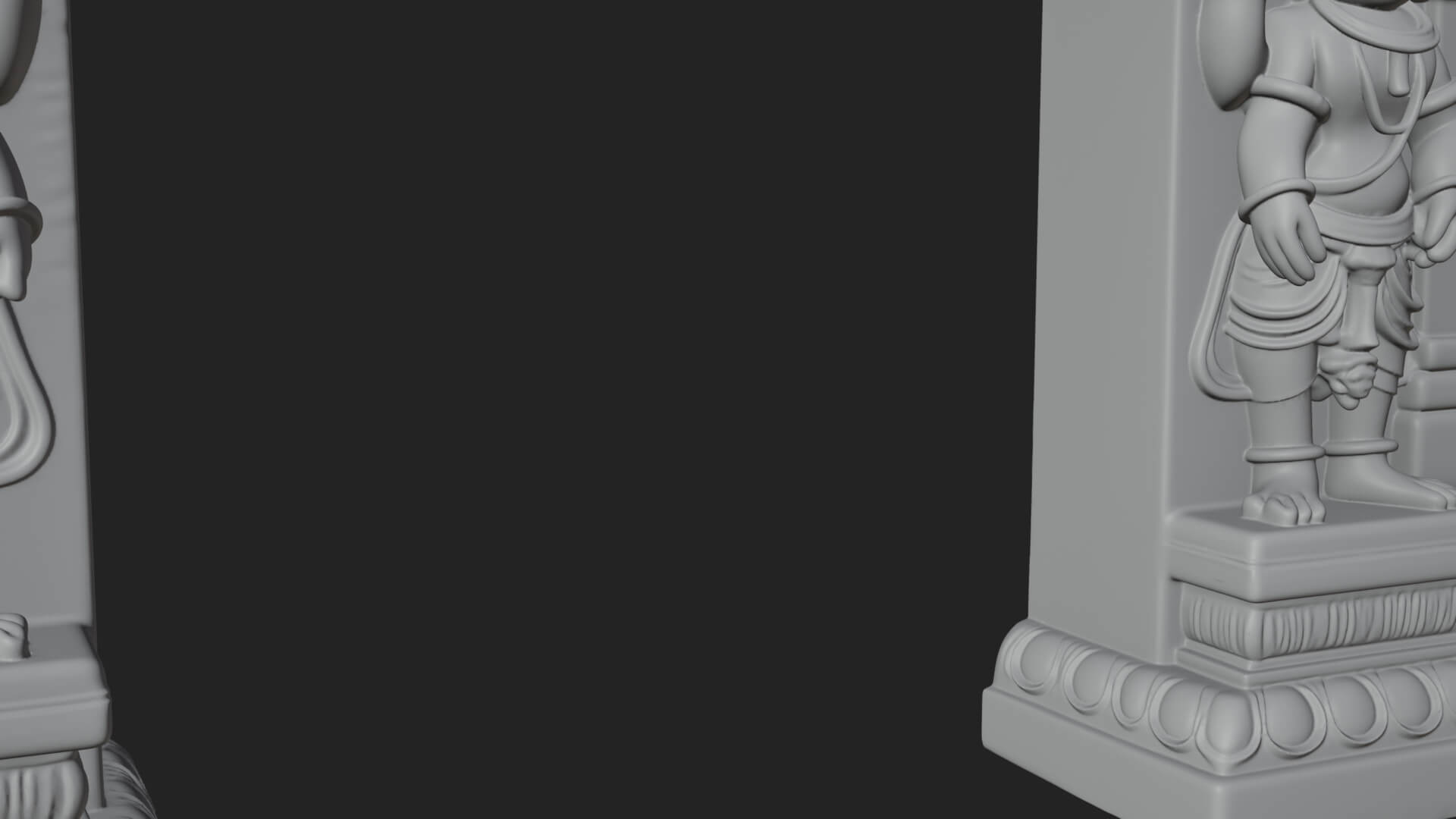 Khmer Carved Arch Design 4 3D Print Model 3D Model