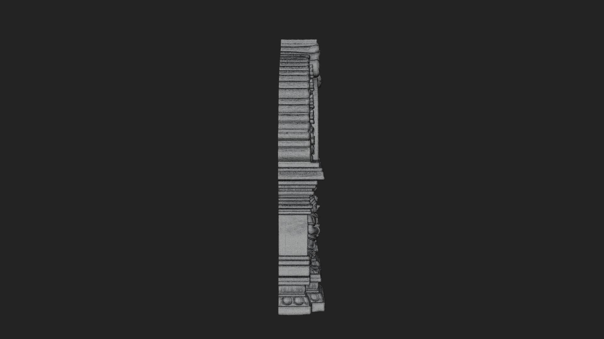 Khmer Carved Arch Design 4 3D Print Model 3D Model