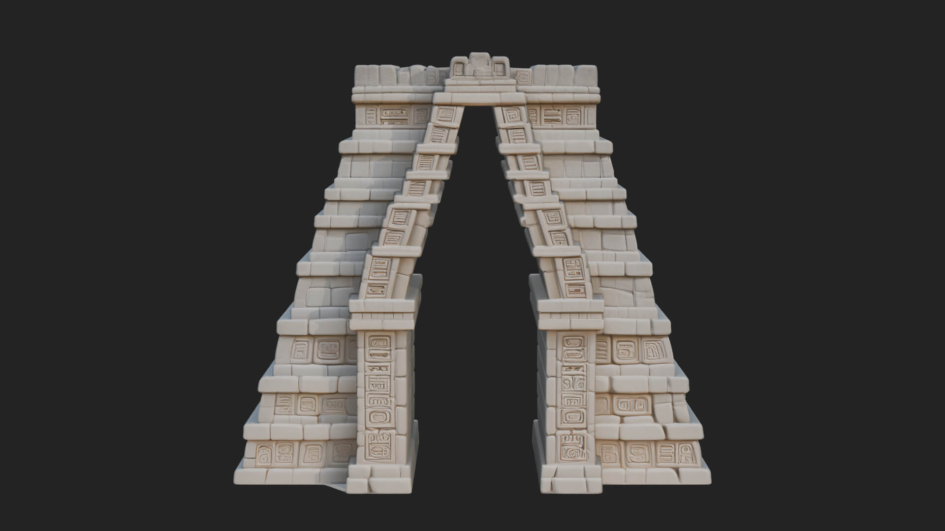 Khmer Carved Arch Design 5 3D Print Model 3D Model