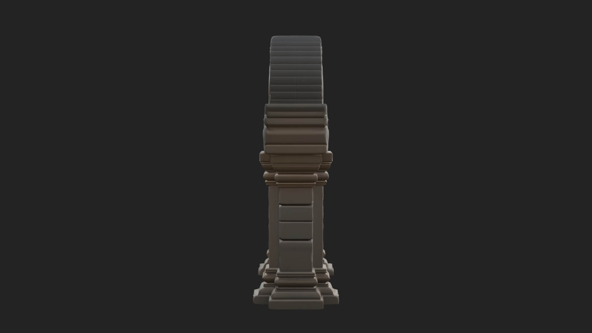 Khmer Carved Arch Design 7 3D Print Model 3D Model