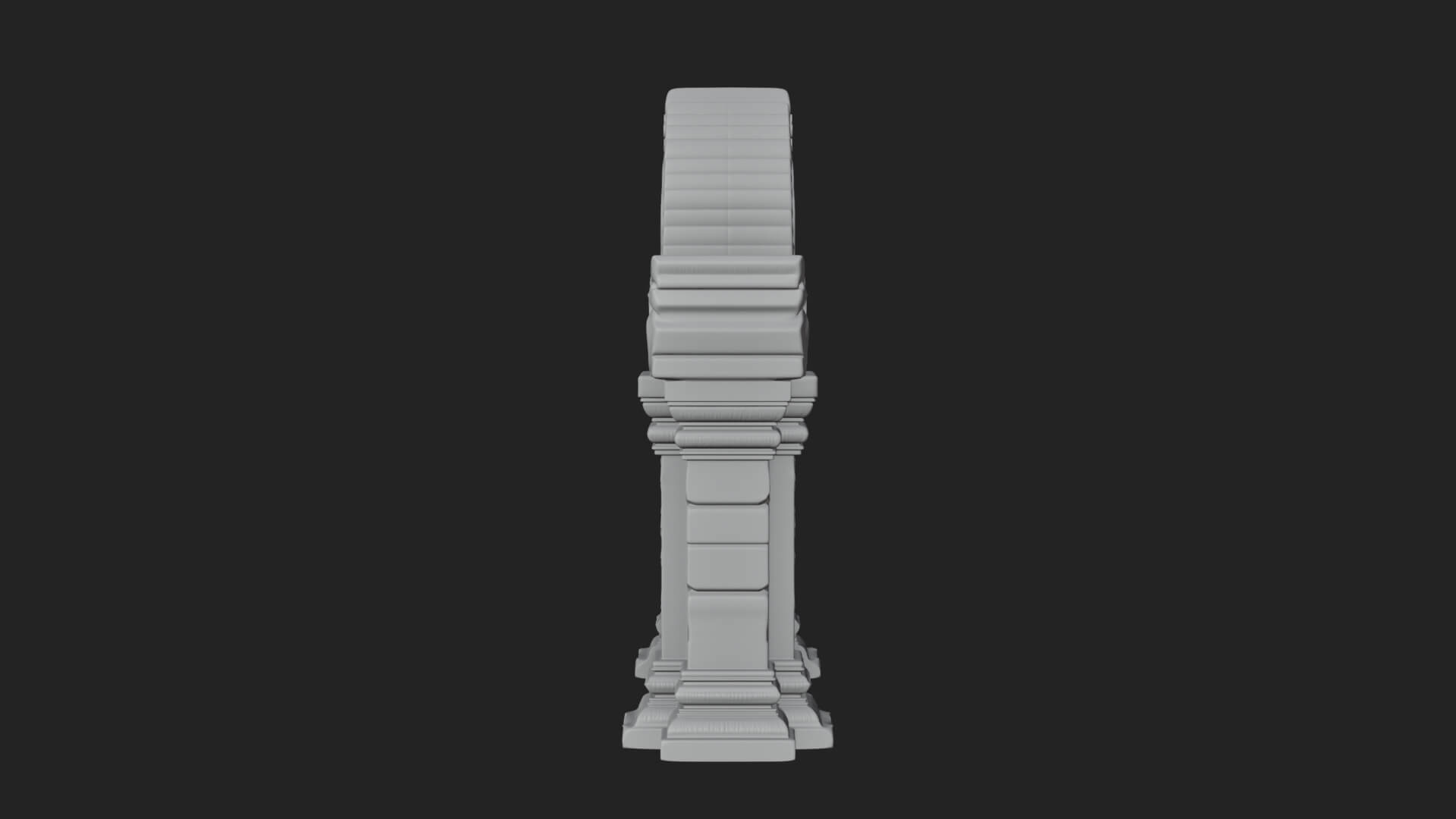 Khmer Carved Arch Design 7 3D Print Model 3D Model