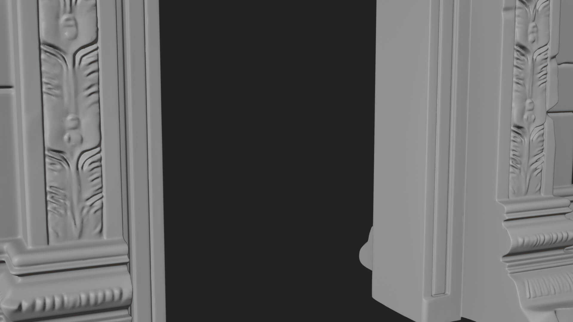 Khmer Carved Arch Design 7 3D Print Model 3D Model