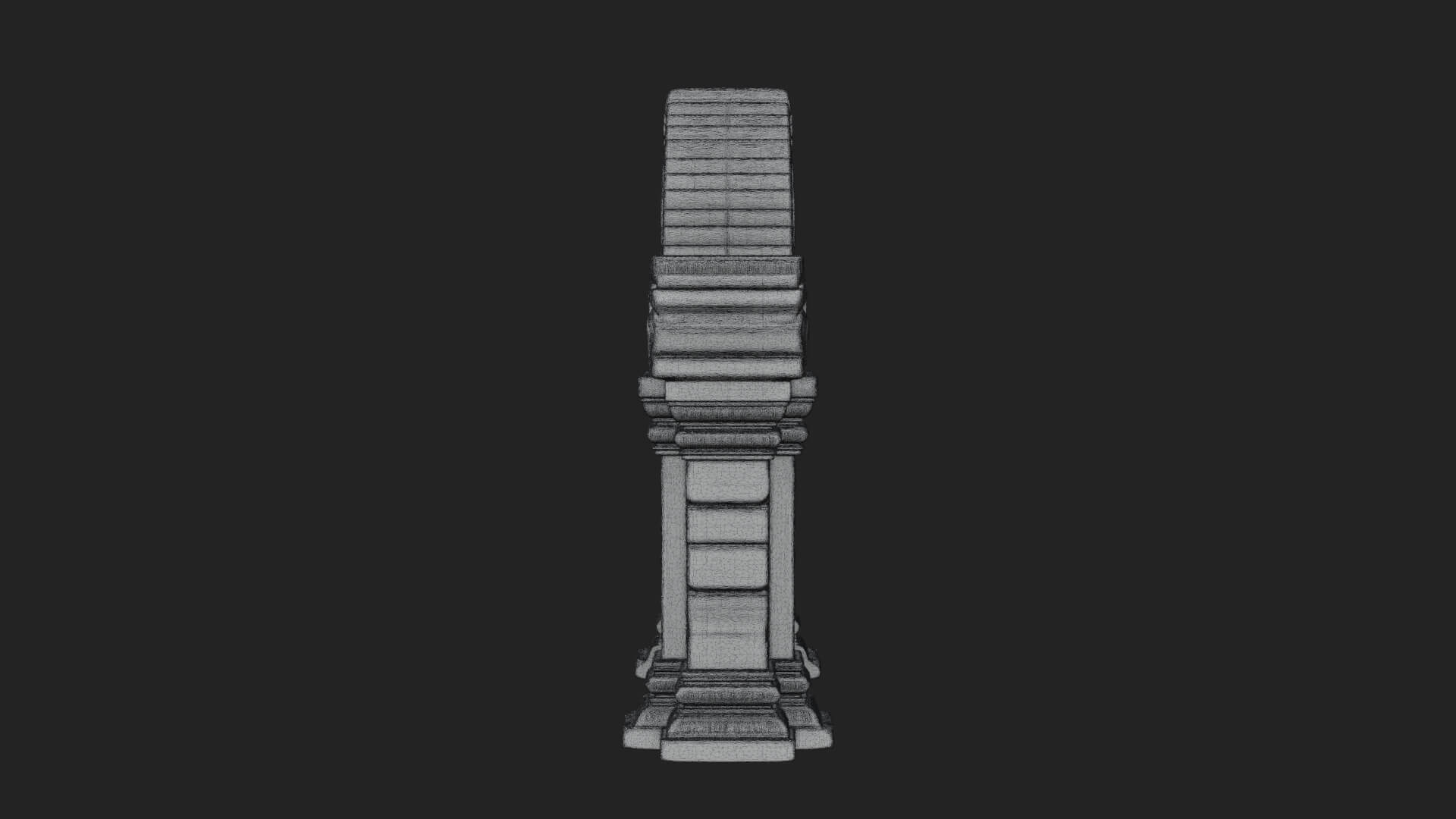 Khmer Carved Arch Design 7 3D Print Model 3D Model