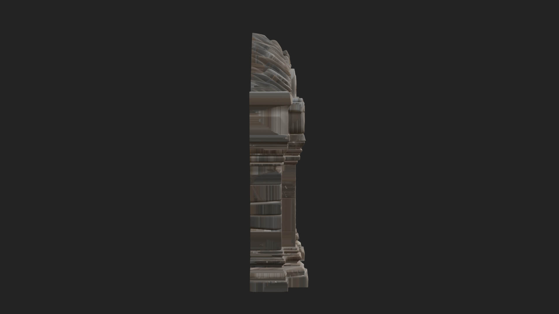 Khmer Carved Arch Design 8 3D Print Model 3D Model