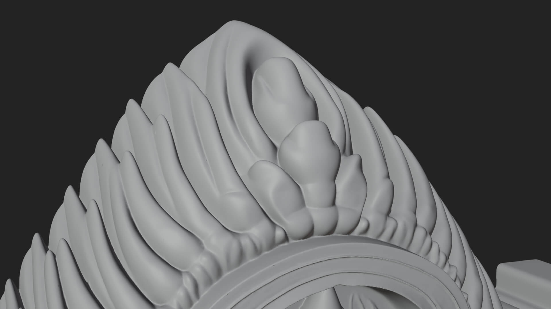 Khmer Carved Arch Design 8 3D Print Model 3D Model