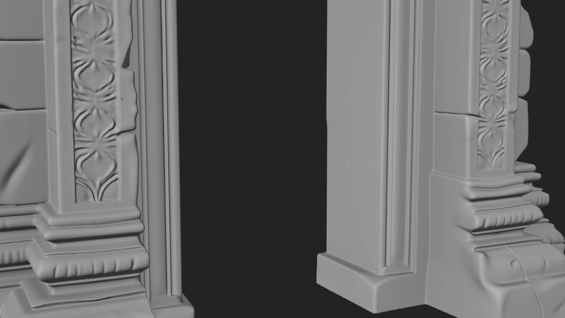 Khmer Carved Arch Design 8 3D Print Model 3D Model