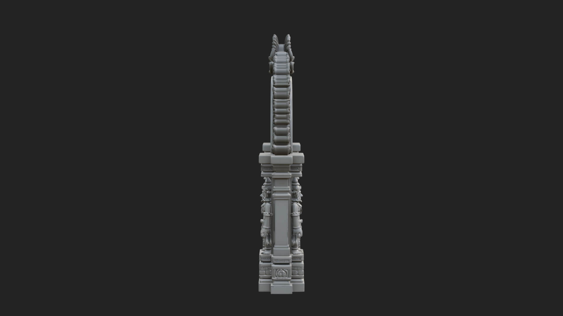 Khmer Carved Arch Design 9 3D Print Model 3D Model