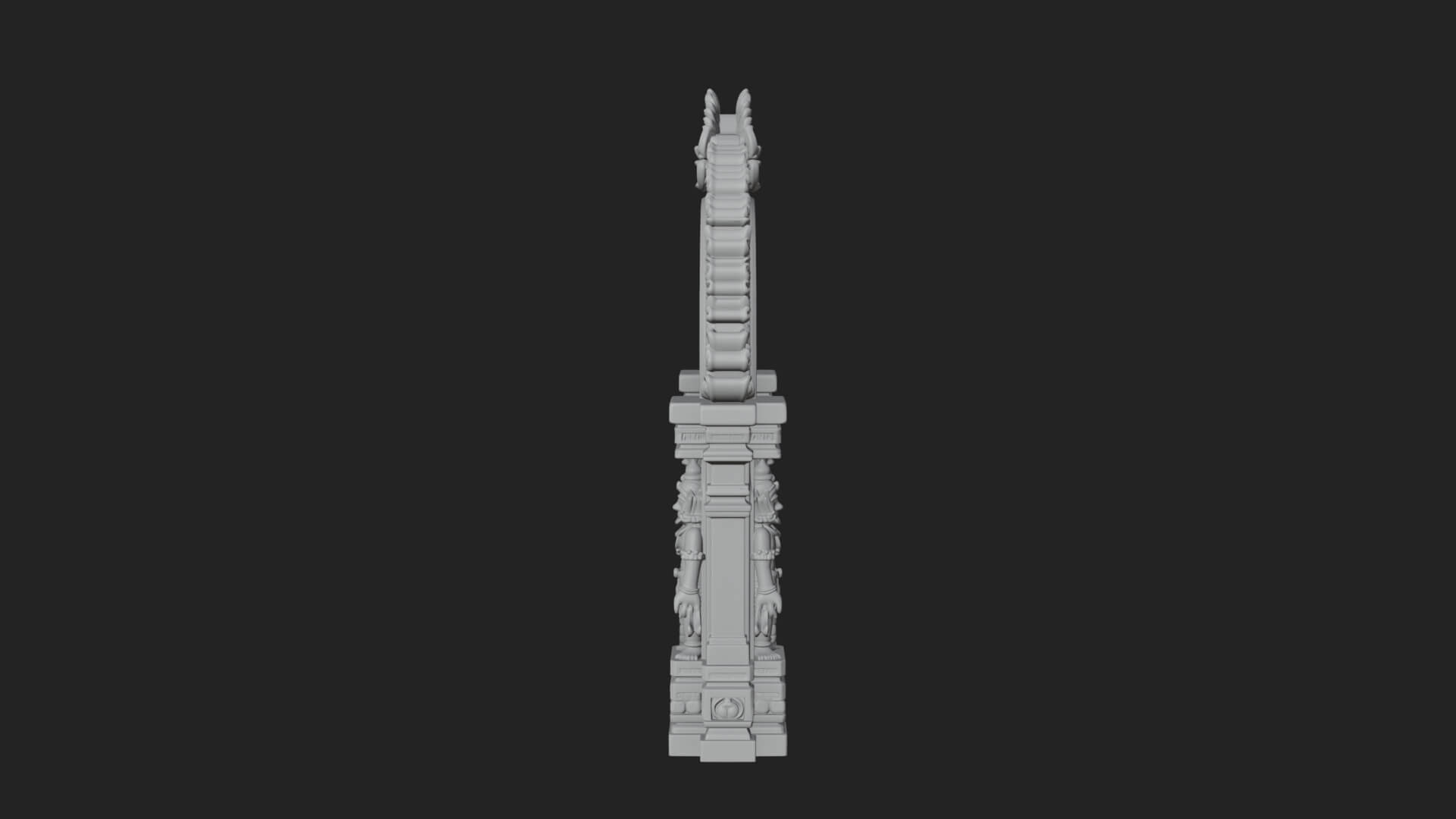 Khmer Carved Arch Design 9 3D Print Model 3D Model