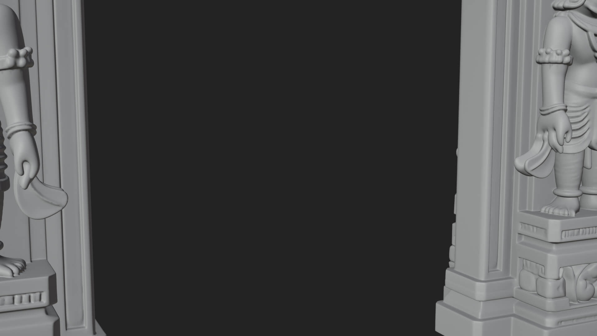 Khmer Carved Arch Design 9 3D Print Model 3D Model