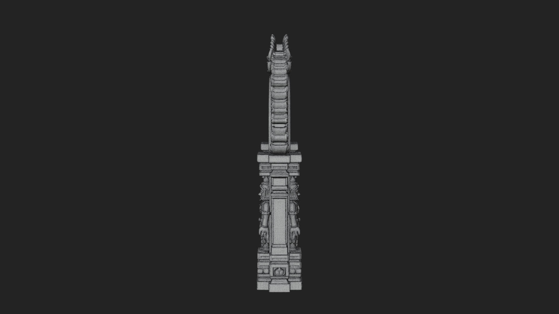 Khmer Carved Arch Design 9 3D Print Model 3D Model