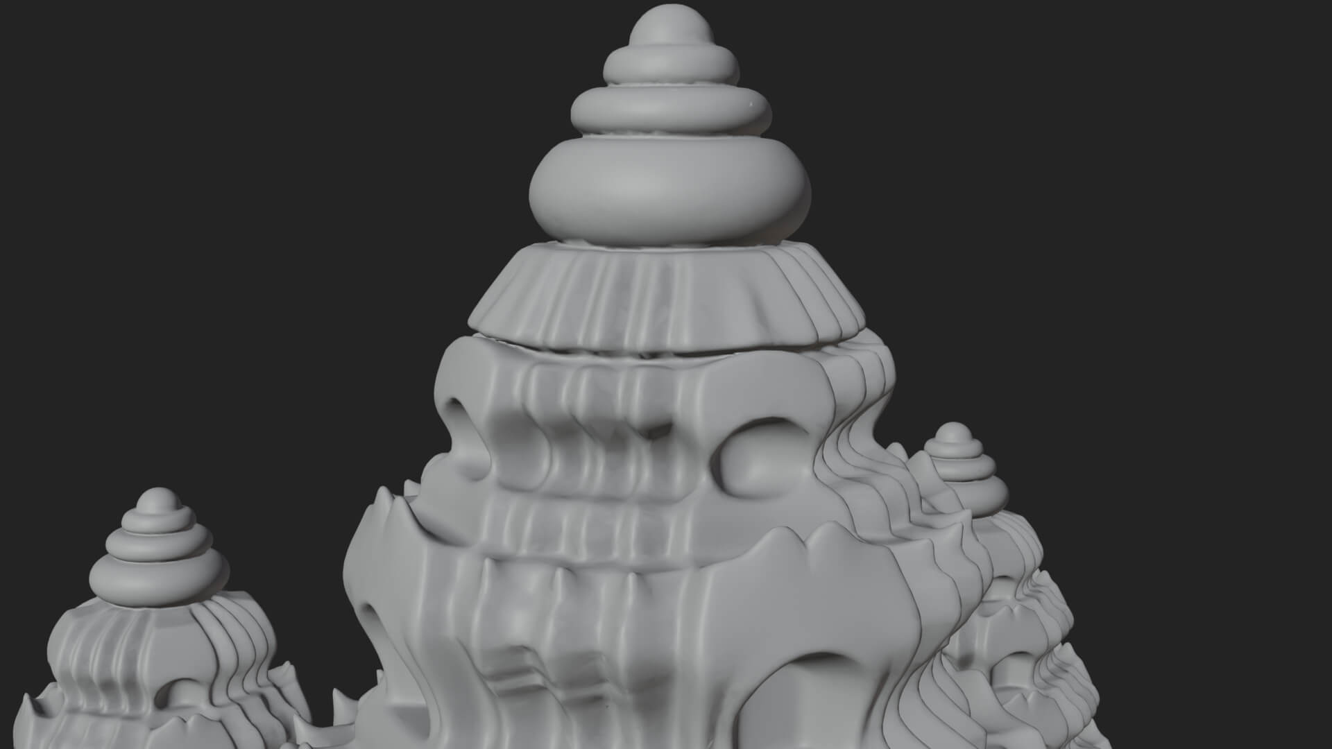Khmer Temple Tower Design 6 3D Print Model 3D Model