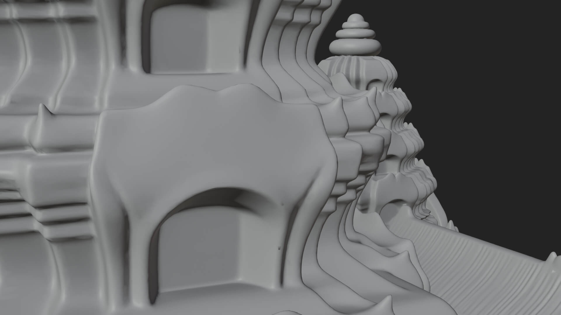 Khmer Temple Tower Design 6 3D Print Model 3D Model