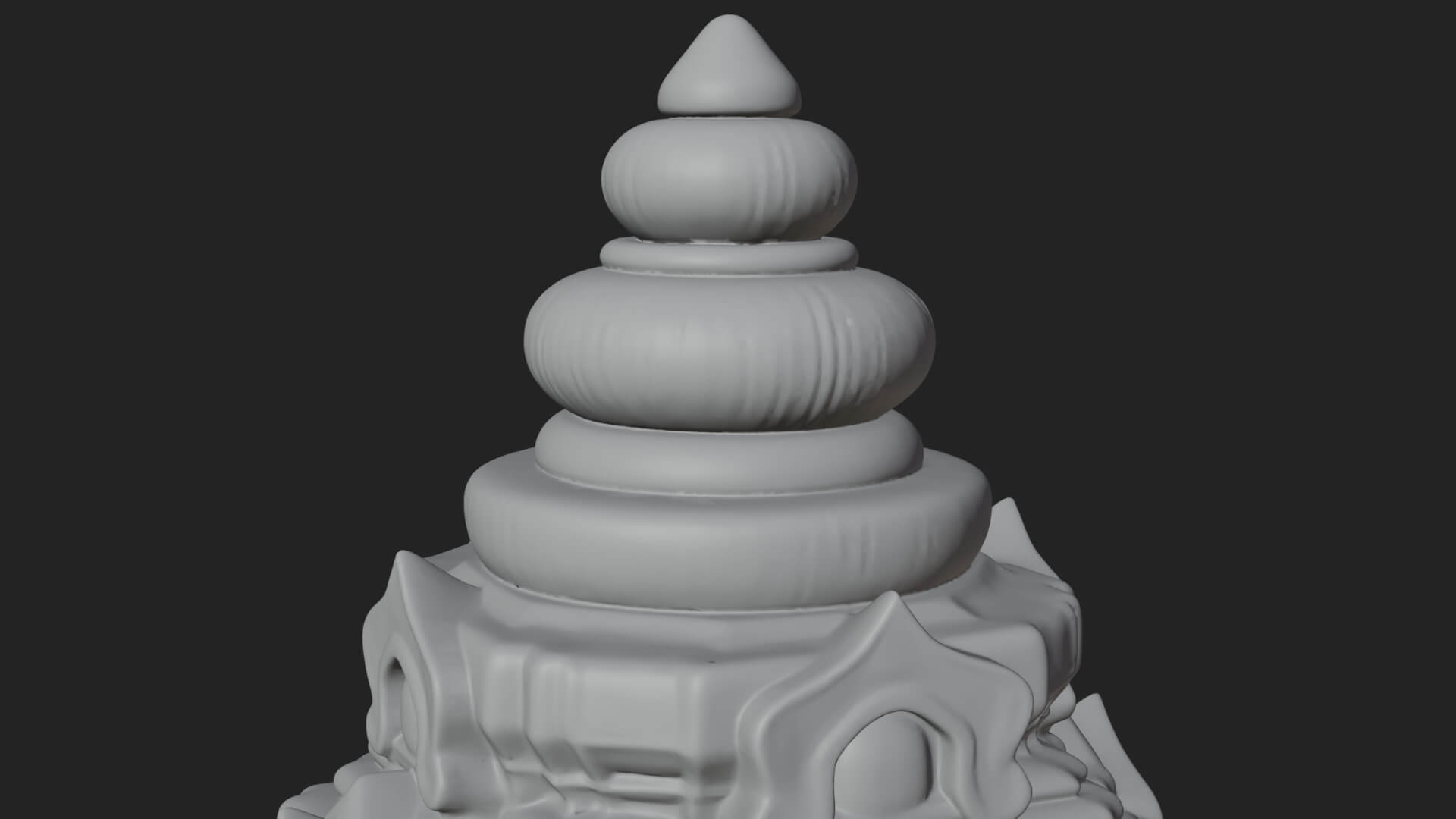 Khmer Temple Tower Design 8 3D Print Model 3D Model