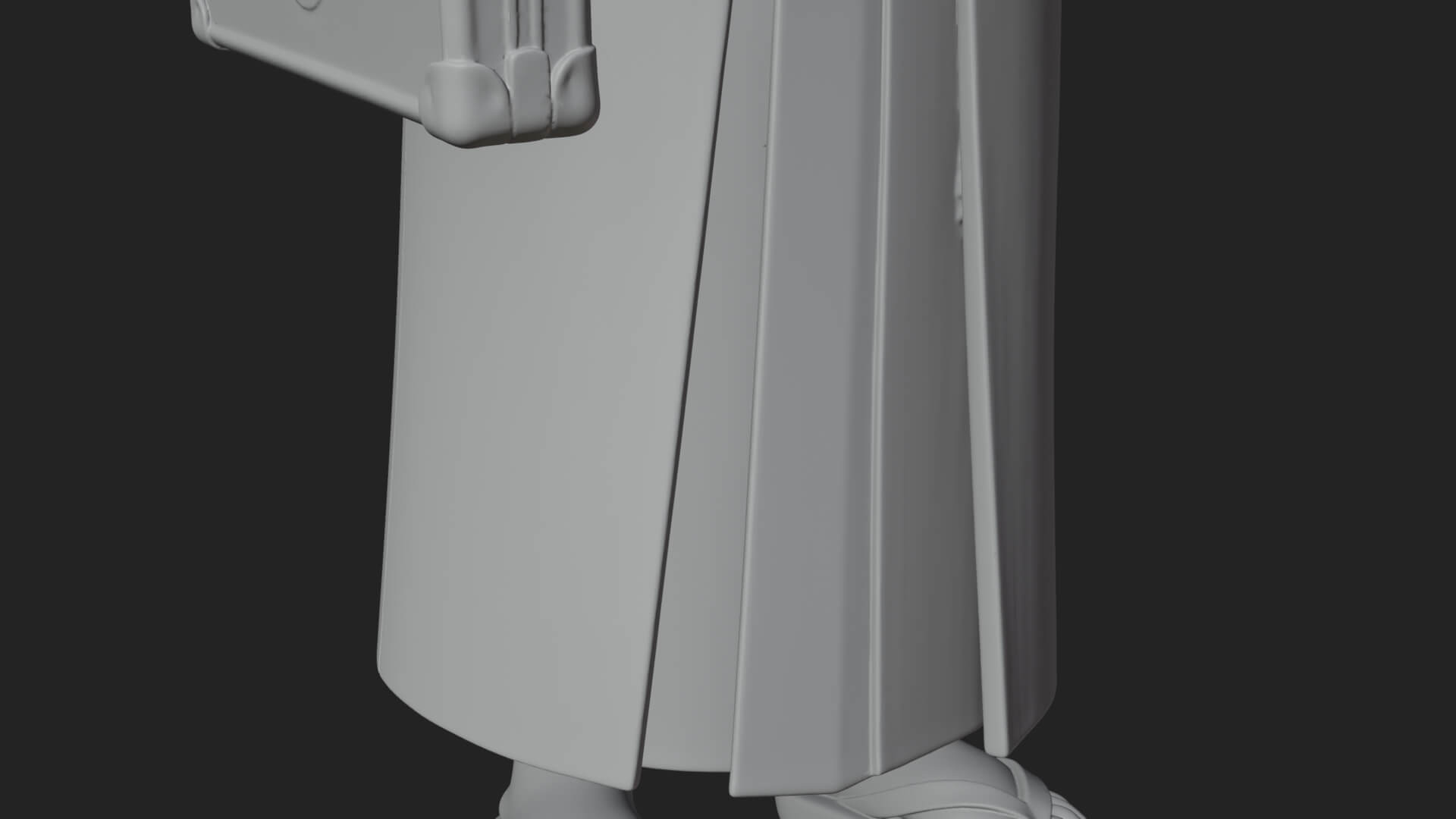 Kimono Merchant Man Statue Design 2 3D Print Model 3D Model
