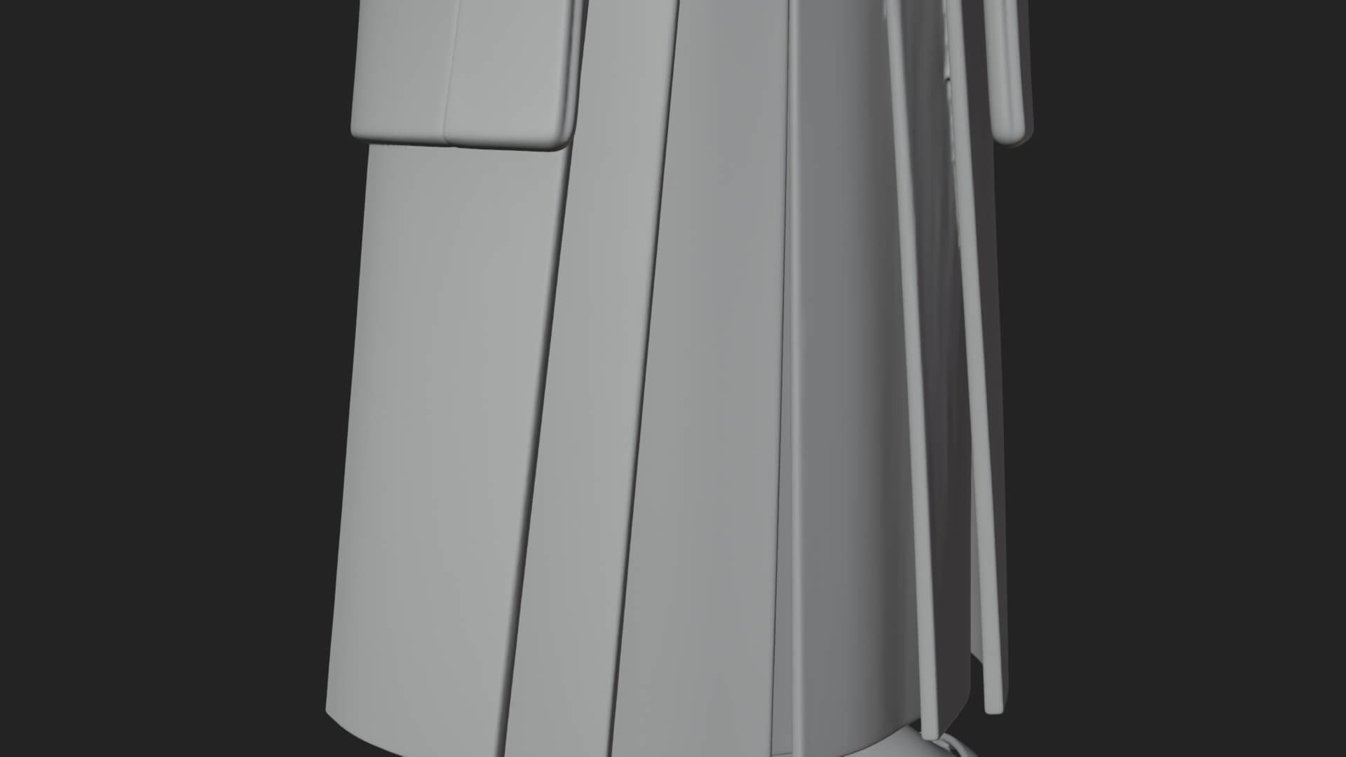 Kimono Merchant Man Statue Design 3 3D Print Model 3D Model
