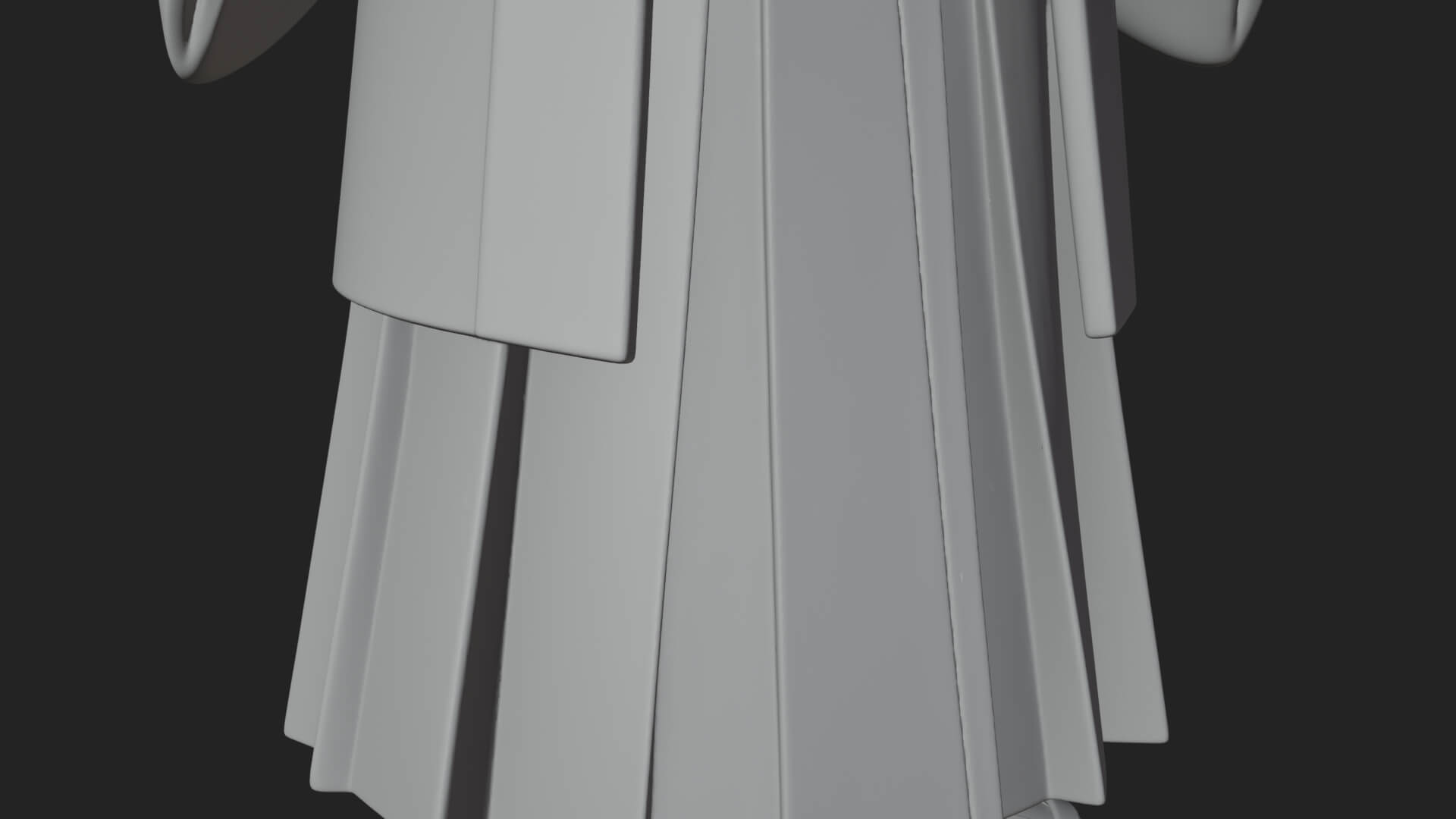 Kimono Merchant Man Statue Design 5 3D Print Model 3D Model