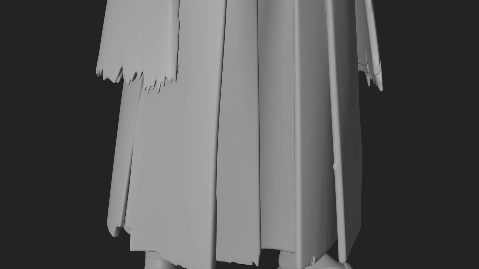 Kimono Merchant Man Statue Design 6 3D Print Model 3D Model
