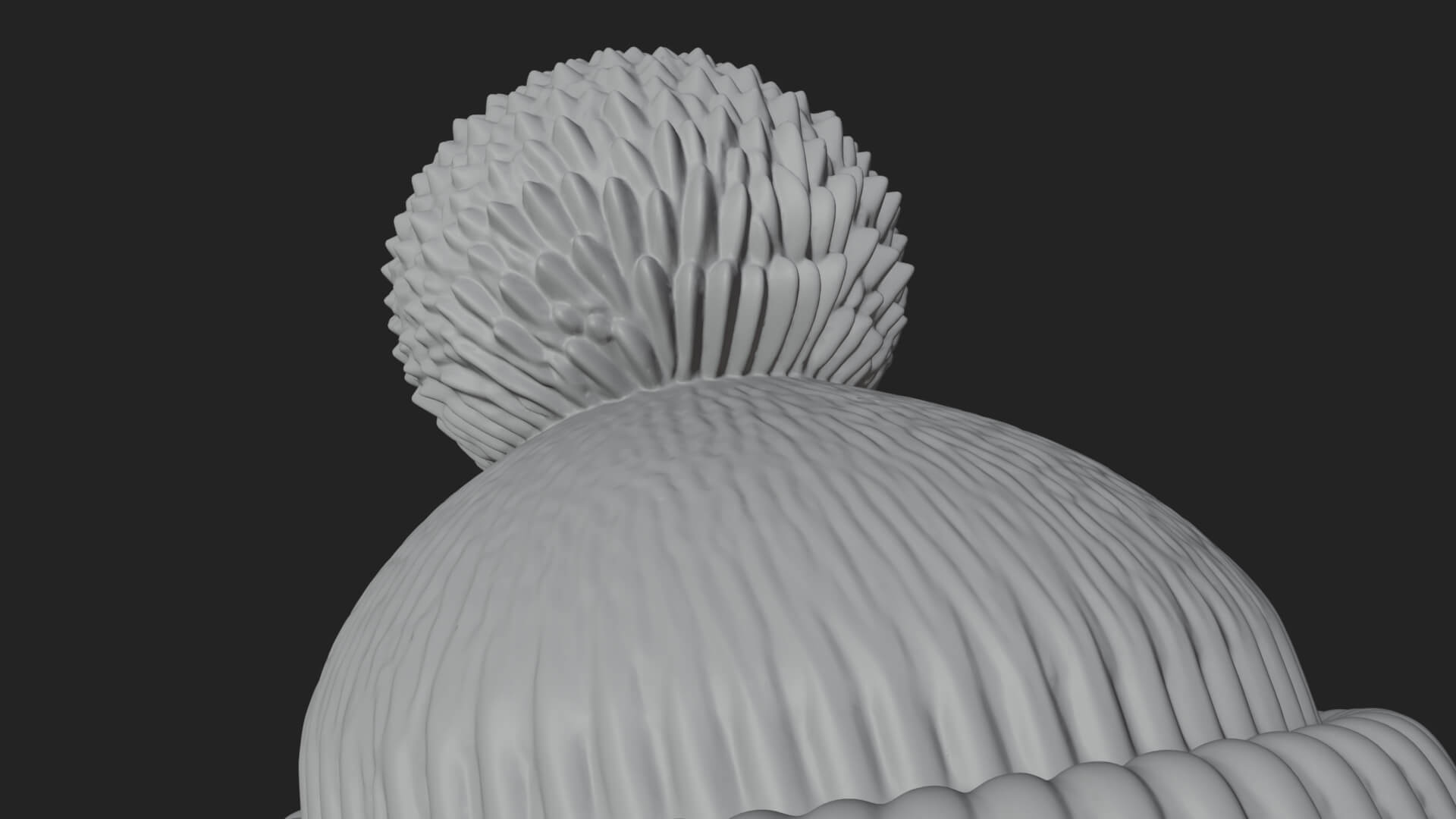 Knit Hat Penguin Statue Design 1 3D Print Model 3D Model