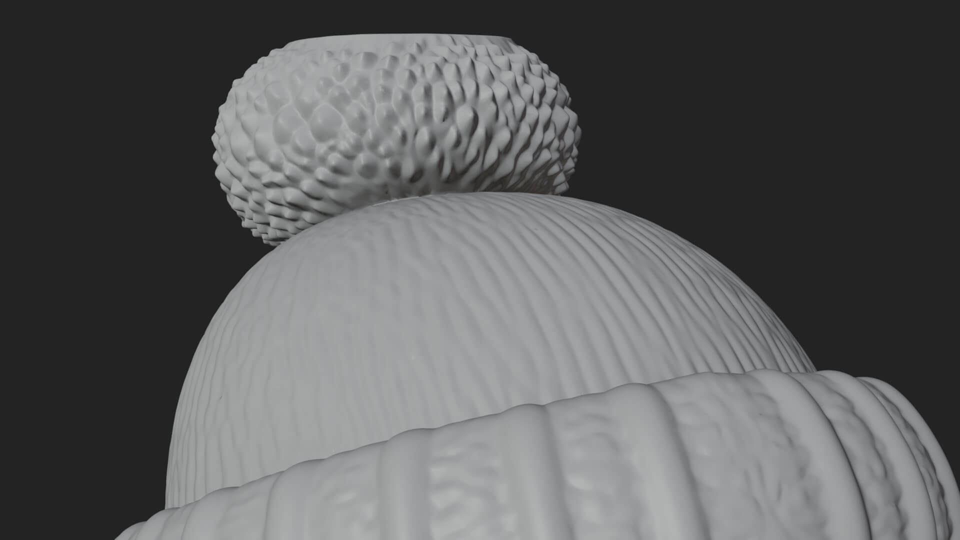 Knit Hat Penguin Statue Design 2 3D Print Model 3D Model