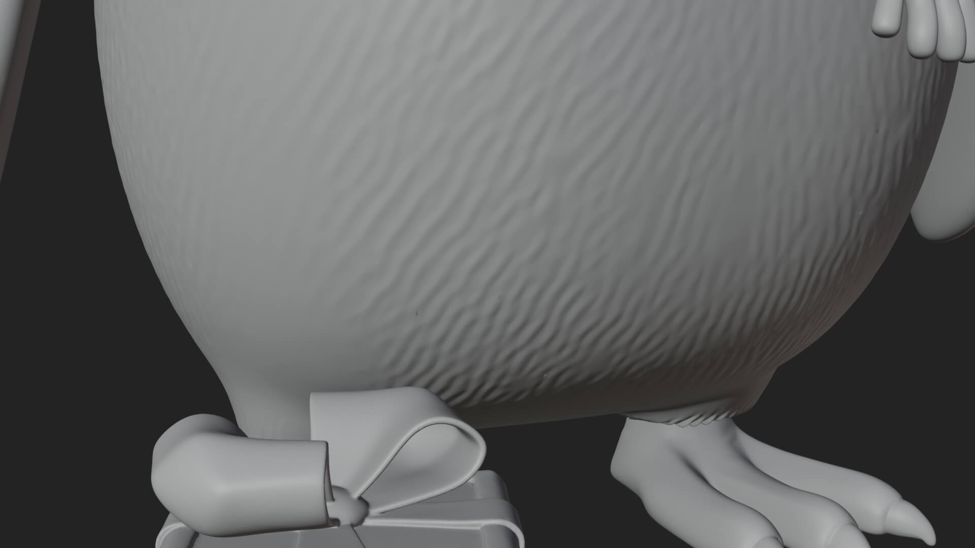 Knit Hat Penguin Statue Design 2 3D Print Model 3D Model