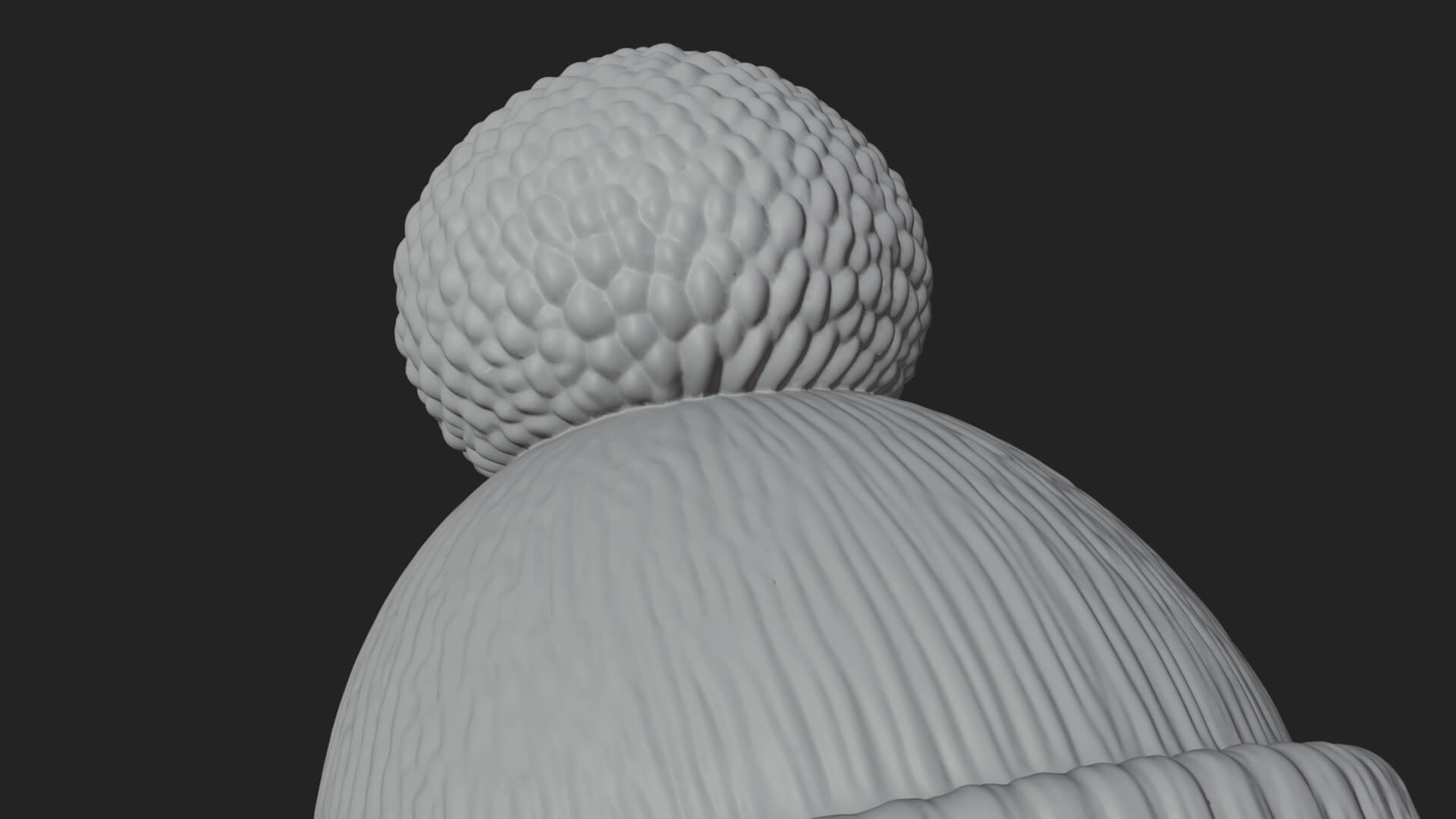 Knit Hat Penguin Statue Design 3 3D Print Model 3D Model