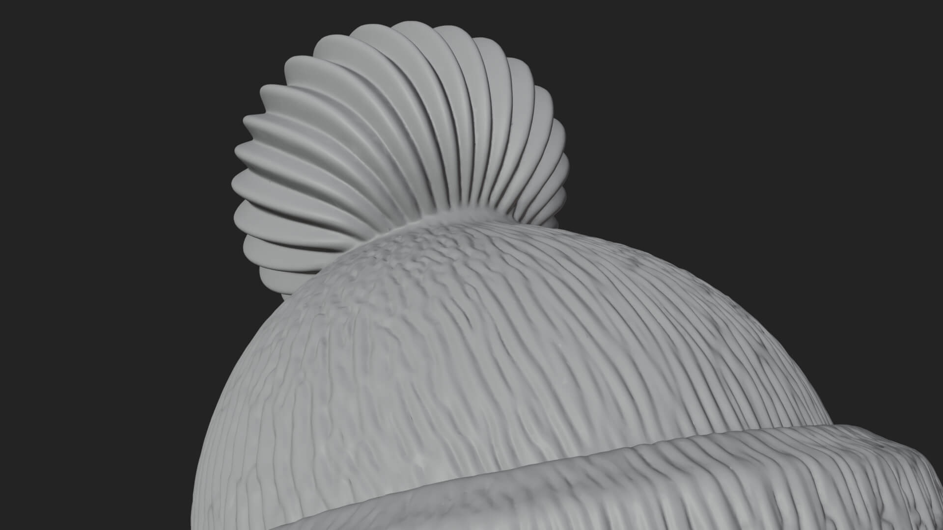 Knit Hat Penguin Statue Design 4 3D Print Model 3D Model
