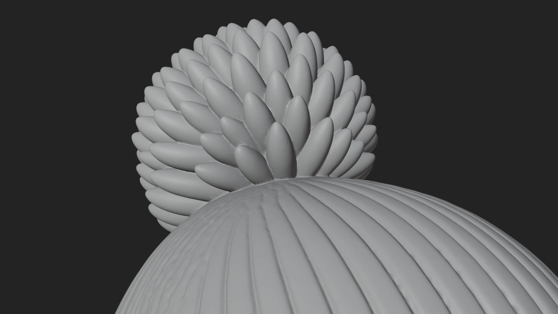 Knit Hat Snowman Statue Design 1 3D Print Model 3D Model