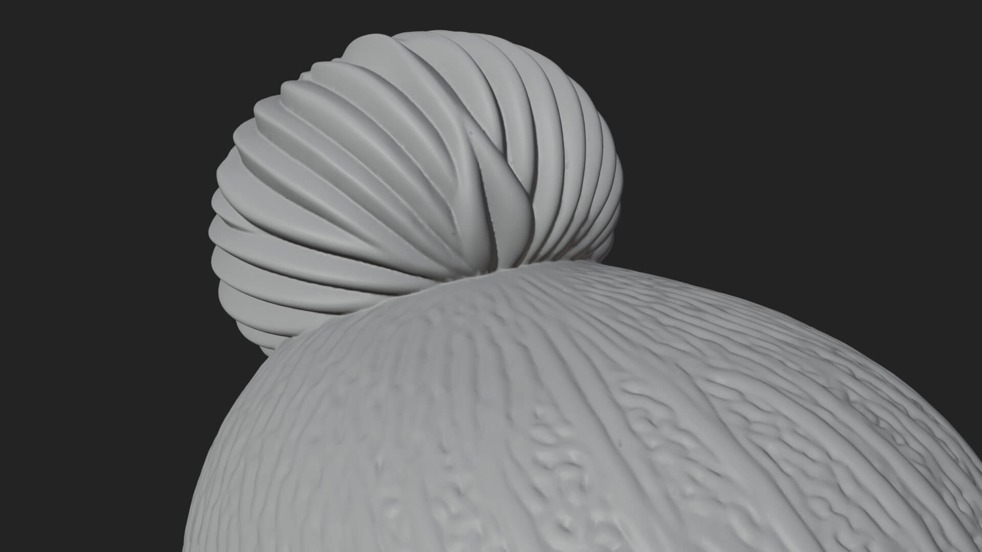 Knit Hat Snowman Statue Design 3 3D Print Model 3D Model
