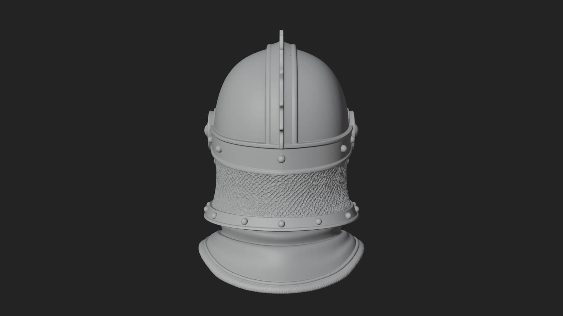 Knotwork Nasal Helm Statue Design 1 3D Print Model 3D Model