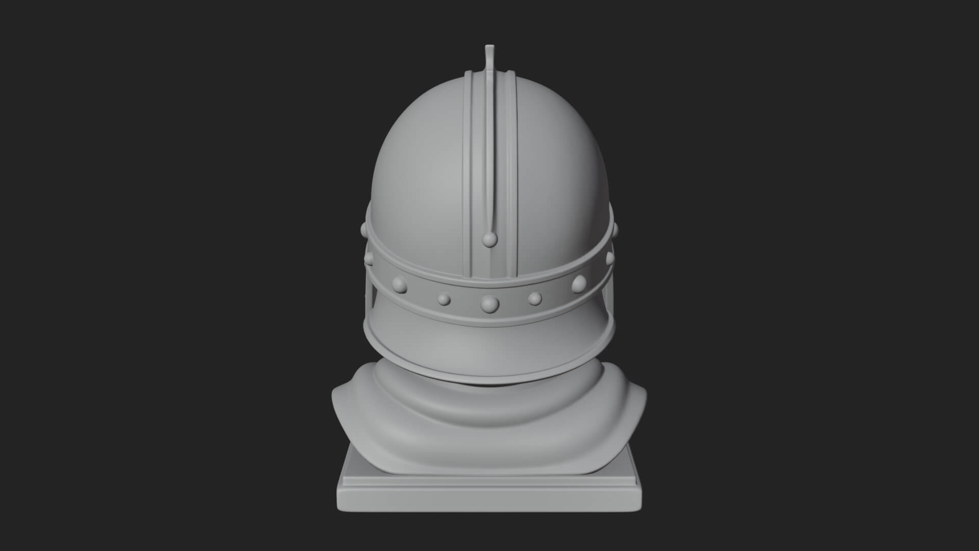 Knotwork Nasal Helm Statue Design 2 3D Print Model 3D Model
